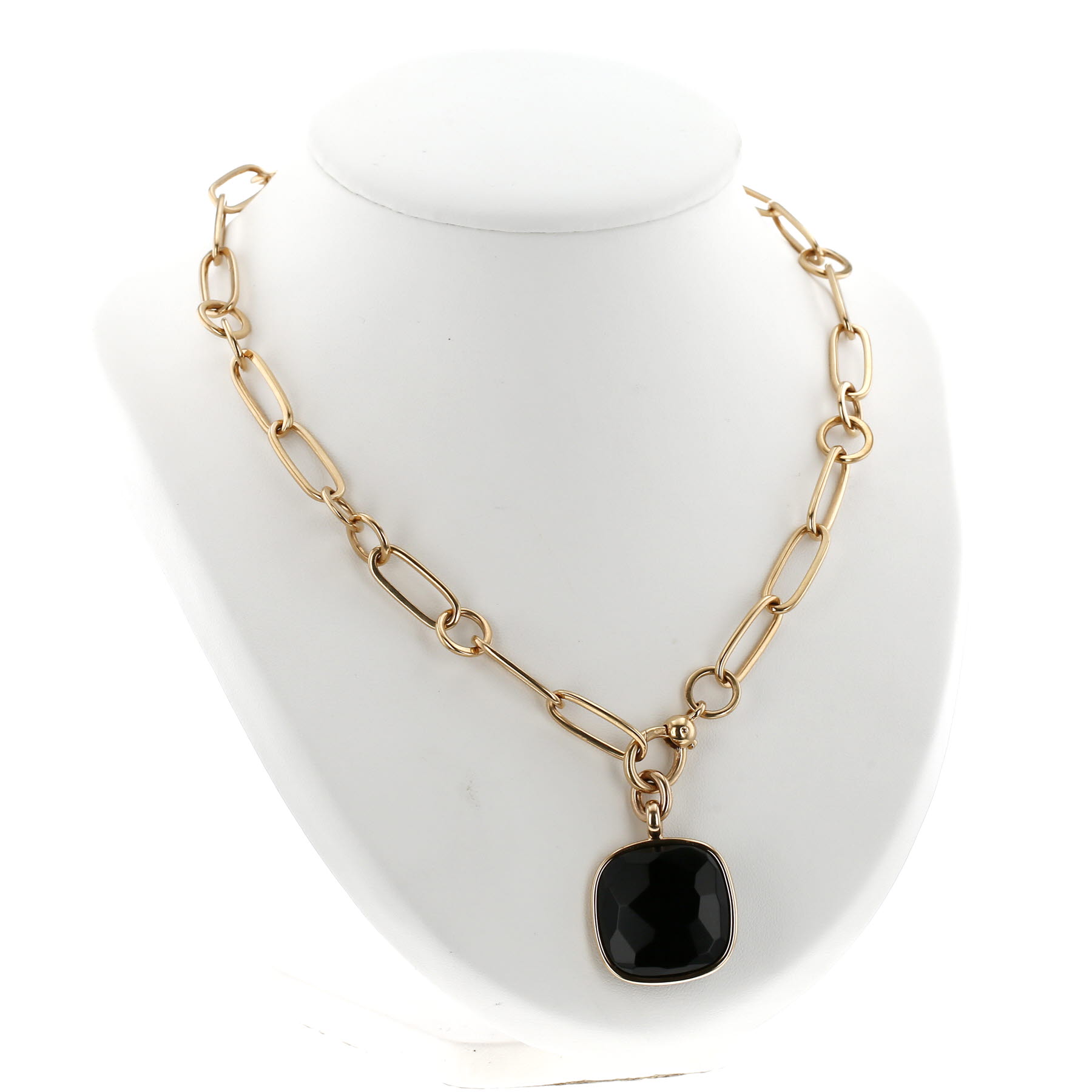 Collier Pomellato Victoria en or rose et jais