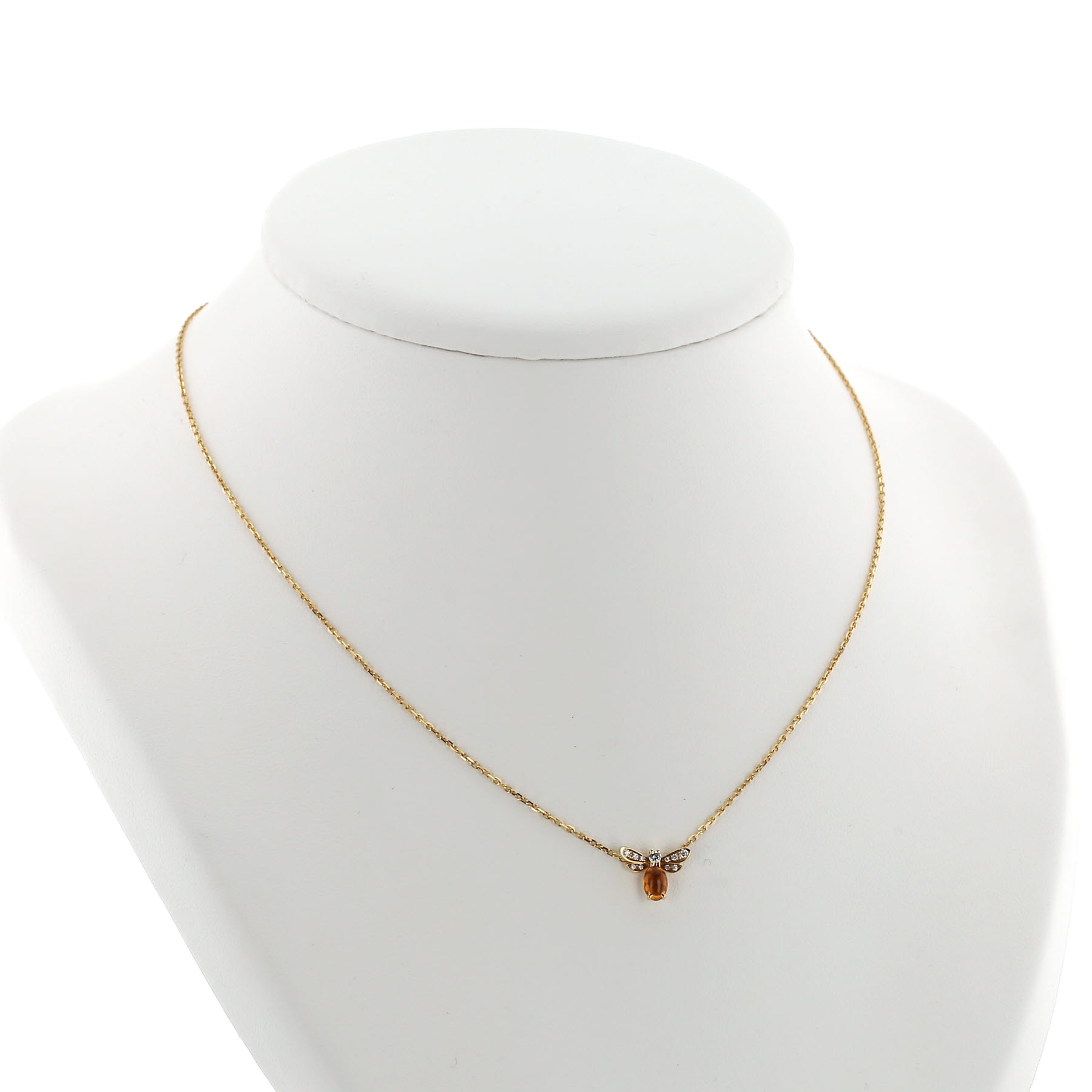 Collier Chaumet Attrape Moi Si Tu M'Aimes en or jaune, diamants et citrine