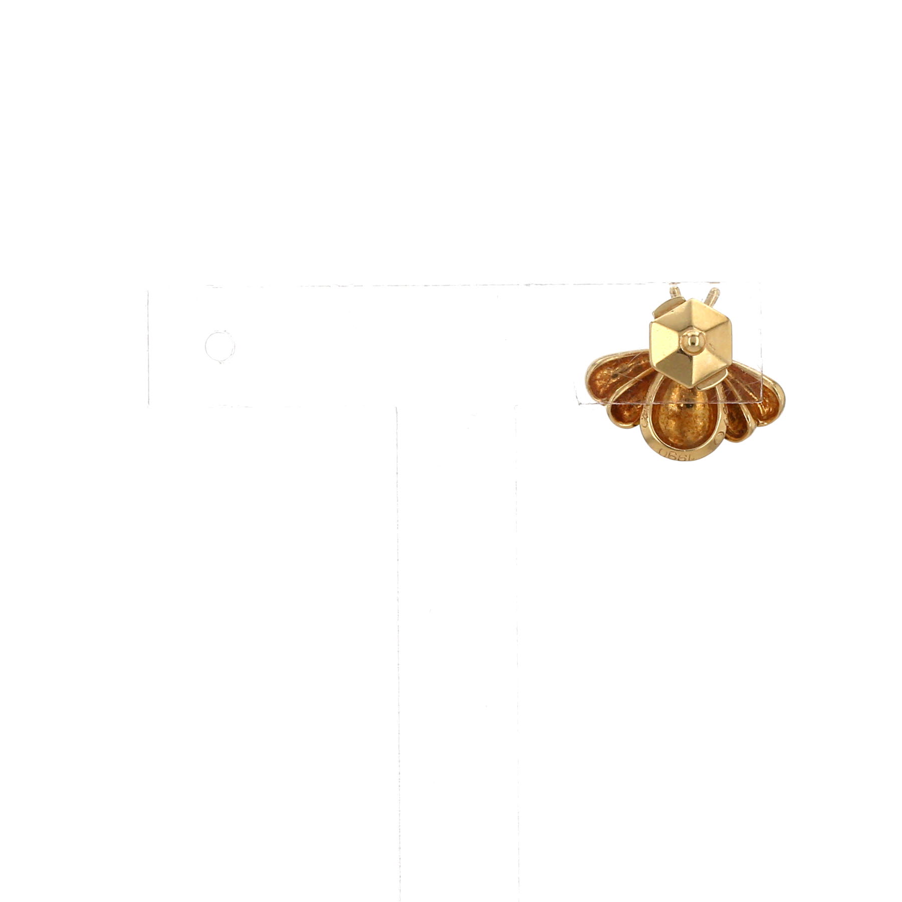 Cartier  brooch in yellow gold, lacquer and ruby