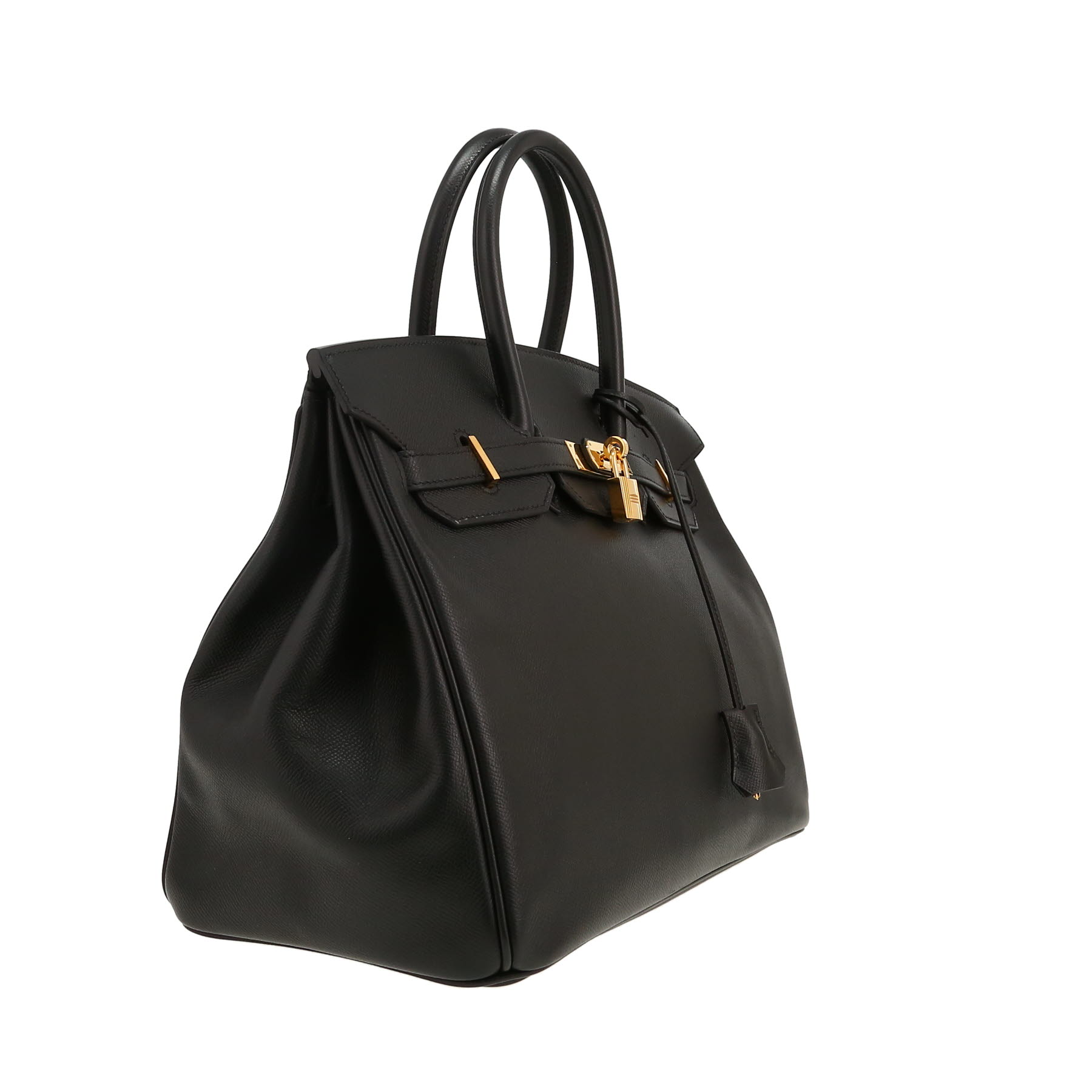 Sac à main Hermès  Birkin 35 cm en cuir epsom noir