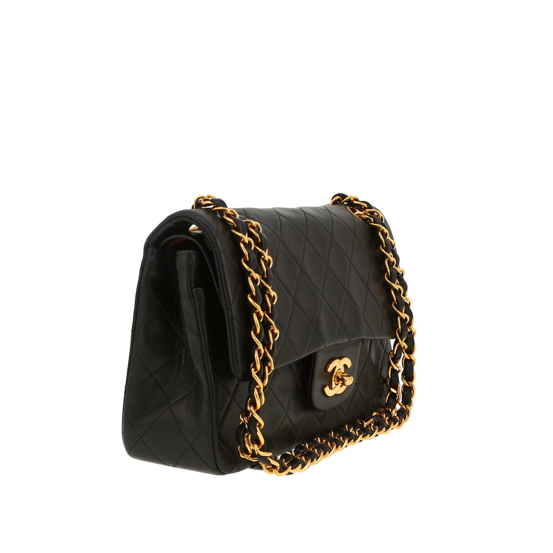 Chanel  Timeless Petit handbag  in black quilted leather