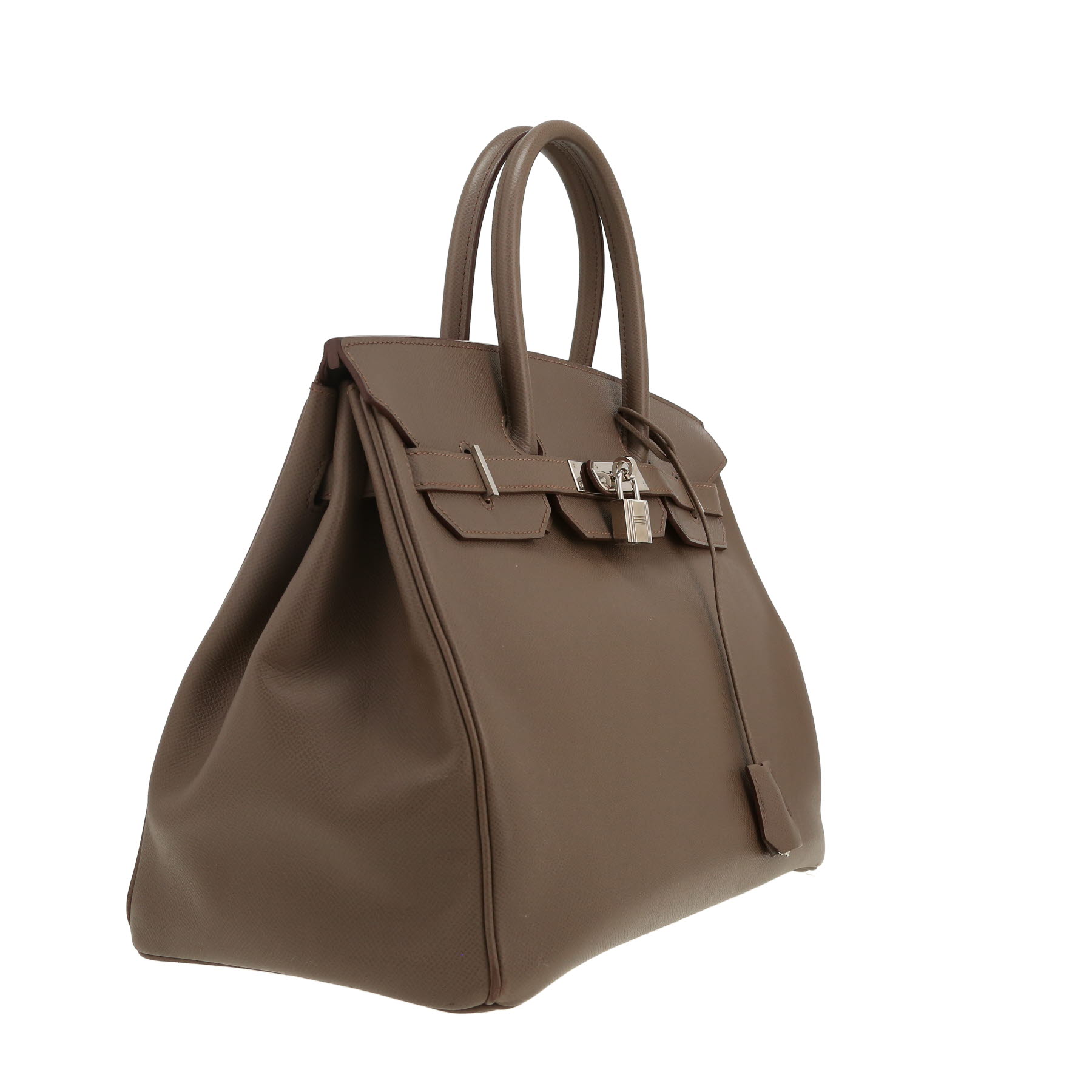 Hermès  Birkin 35 cm handbag  in grey epsom leather