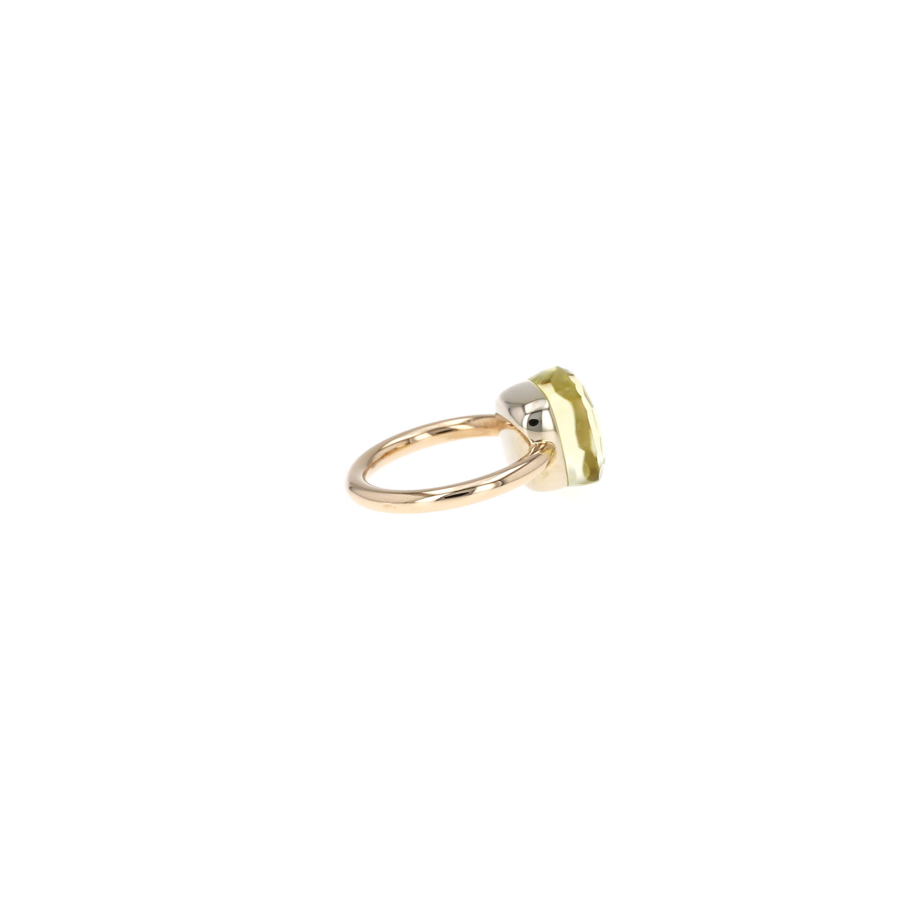 Anello Pomellato Nudo Maxi in oro rosa, oro bianco e quarzo