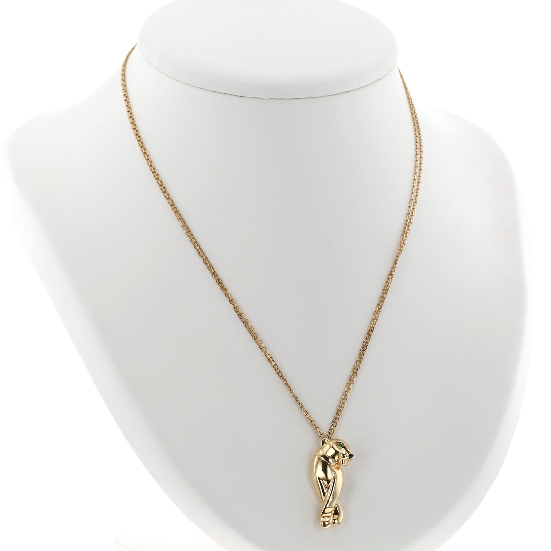 Collier Cartier Panthère en or jaune, tsavorites et onyx
