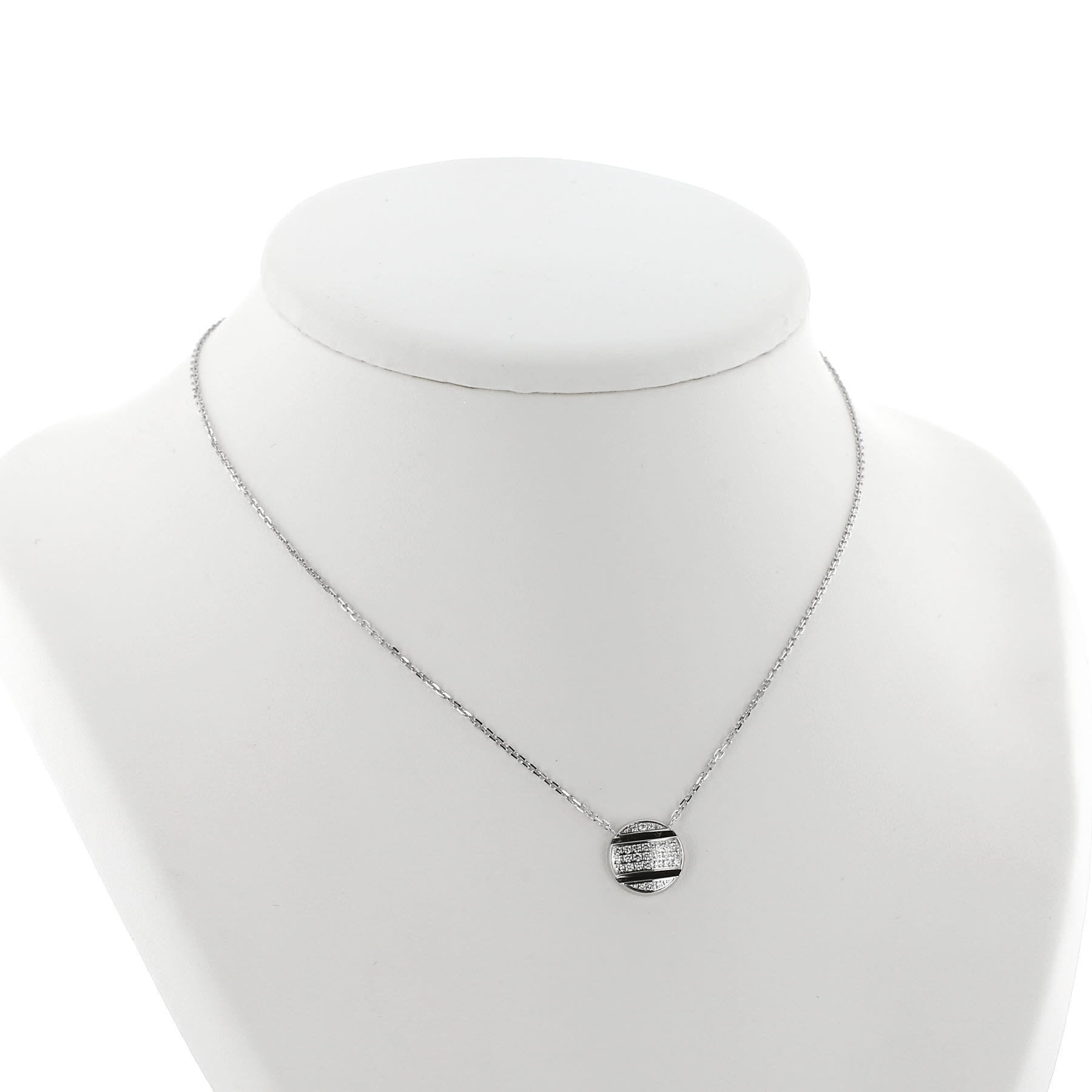 Pendentif Chaumet Class One en or blanc et diamants