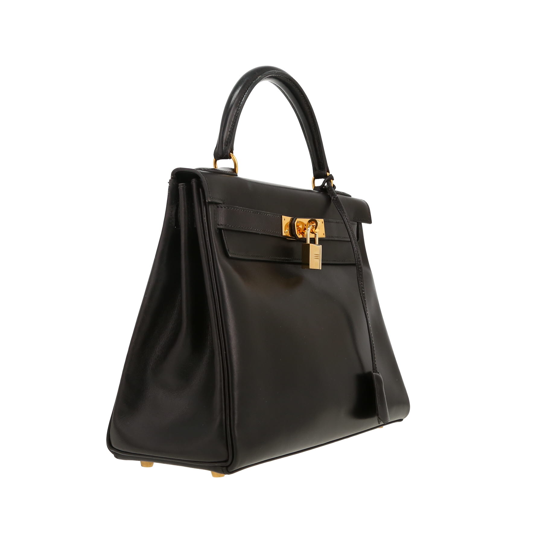 Hermès  Kelly 28 cm handbag  in black box leather