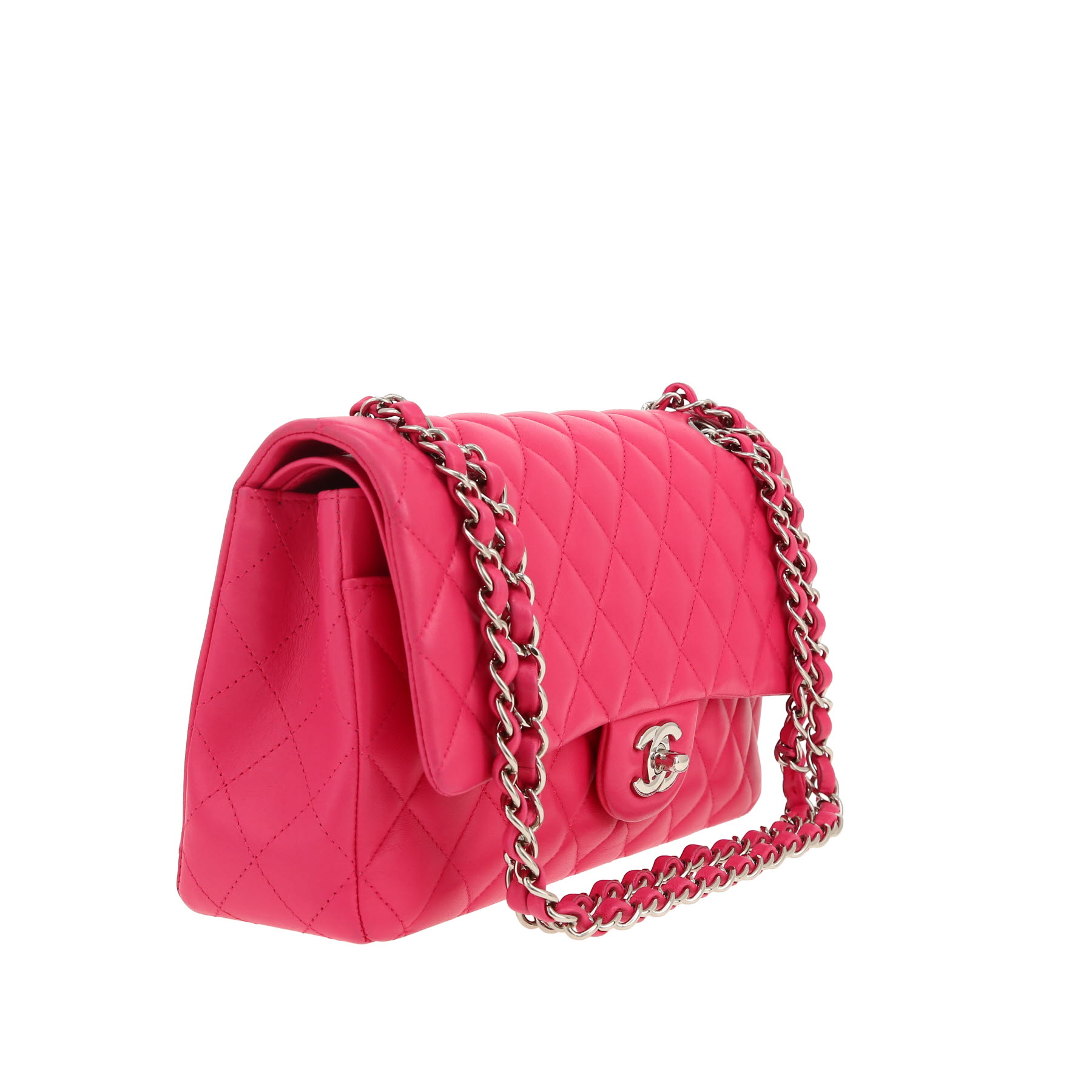 Chanel  Timeless Classic handbag  in pink quilted leather