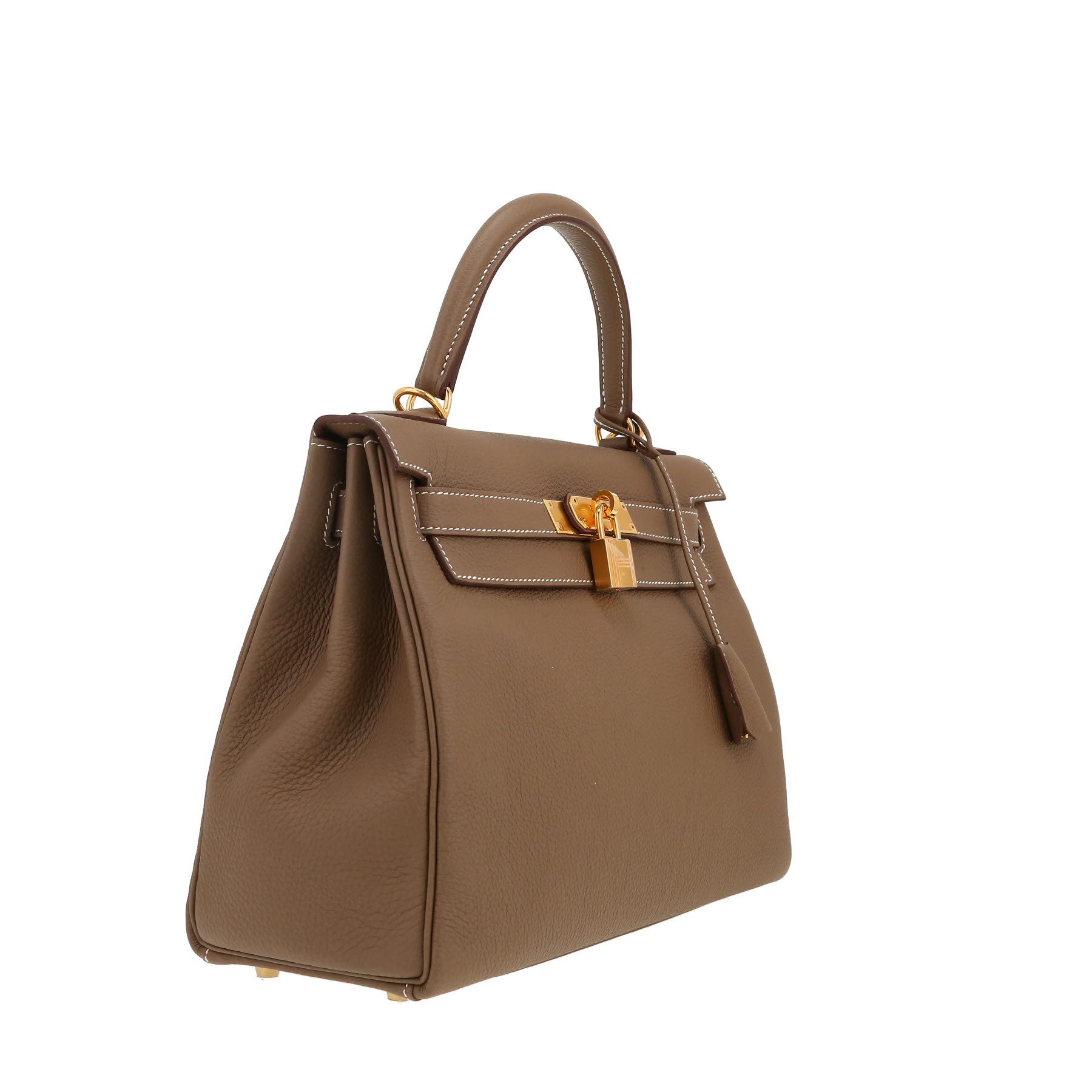 Hermès  Kelly 28 cm handbag  in etoupe togo leather