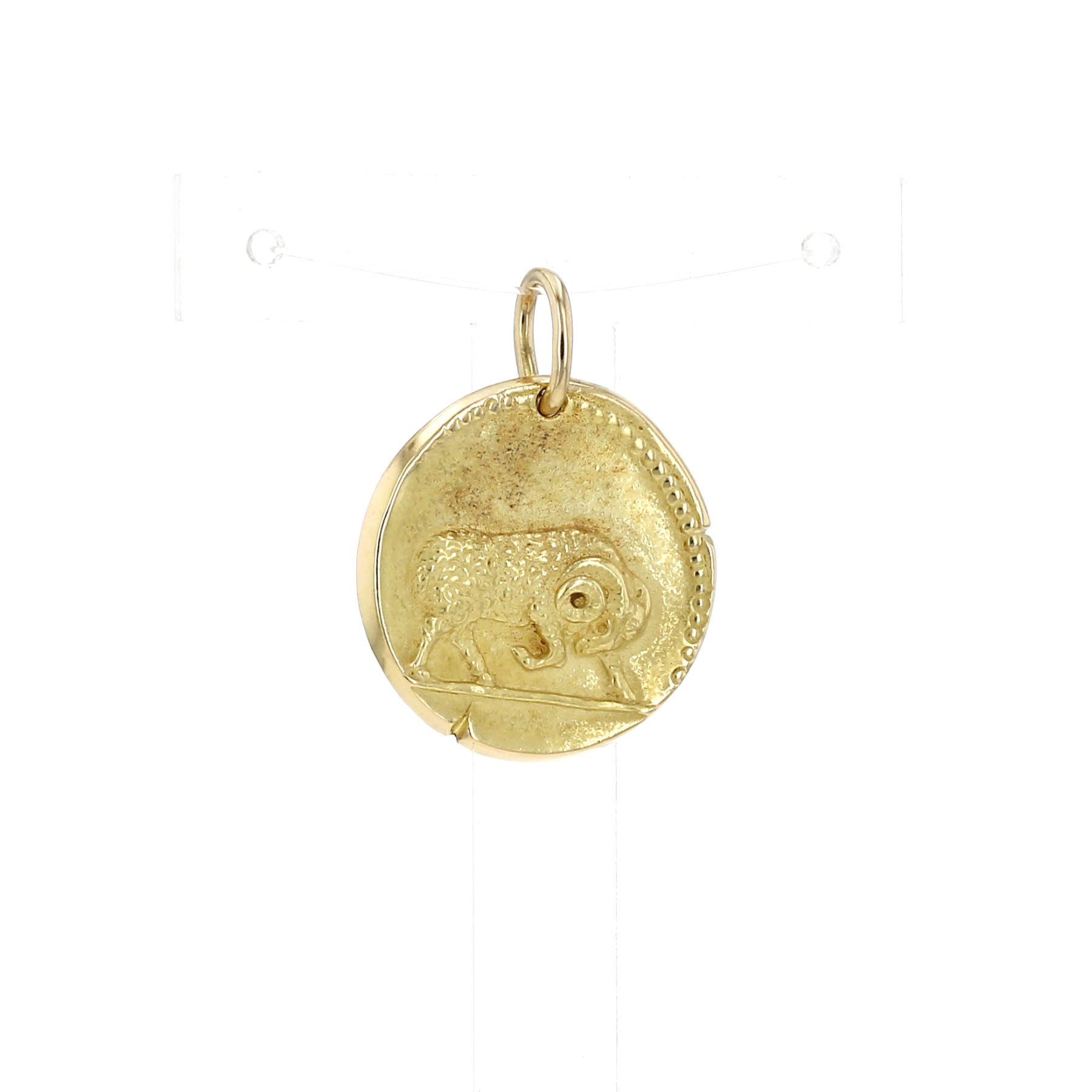 Pendentif années 1950 Van Cleef 
Arpels Zodiaque "bélier" en or jaune