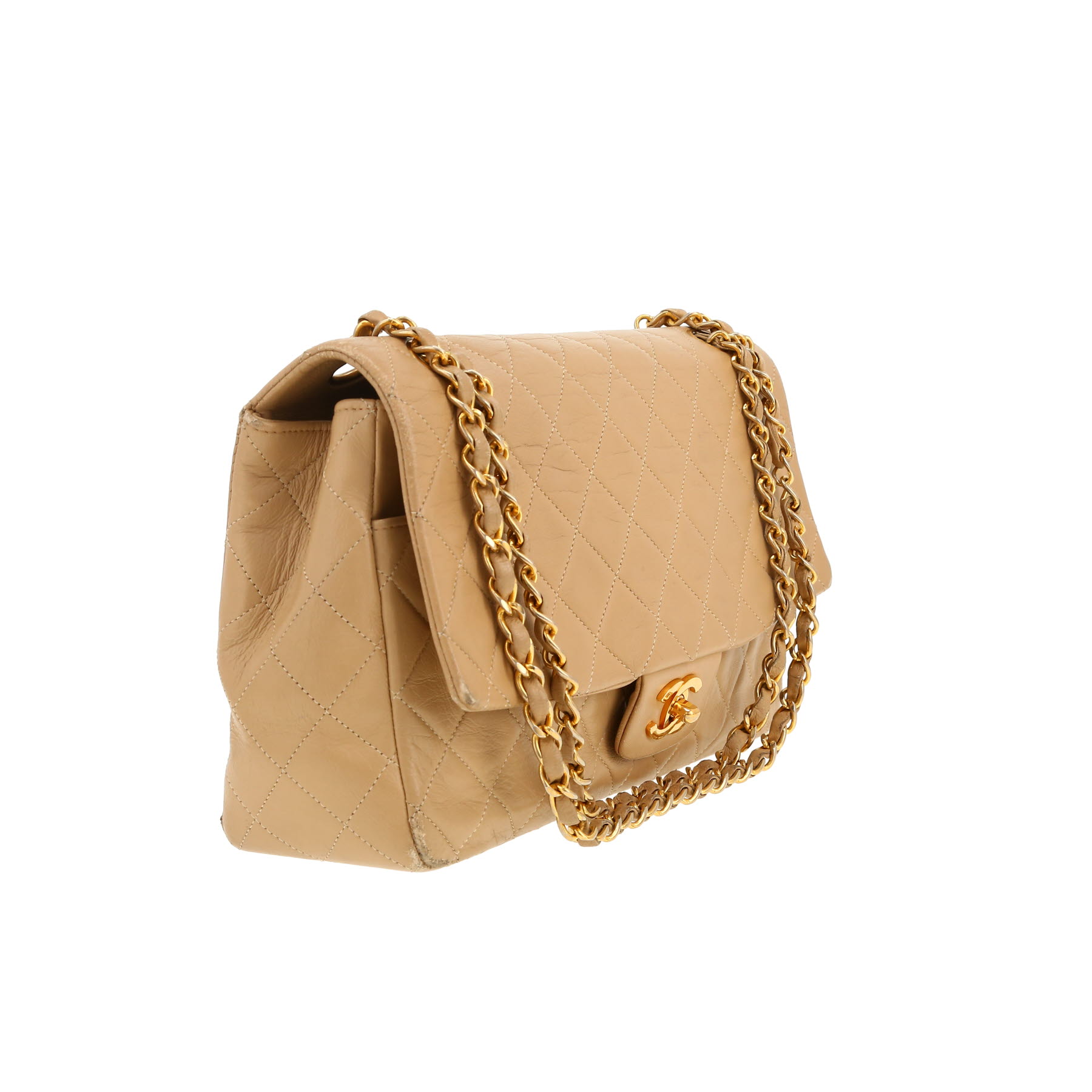 Borsa Chanel  Timeless in pelle trapuntata beige