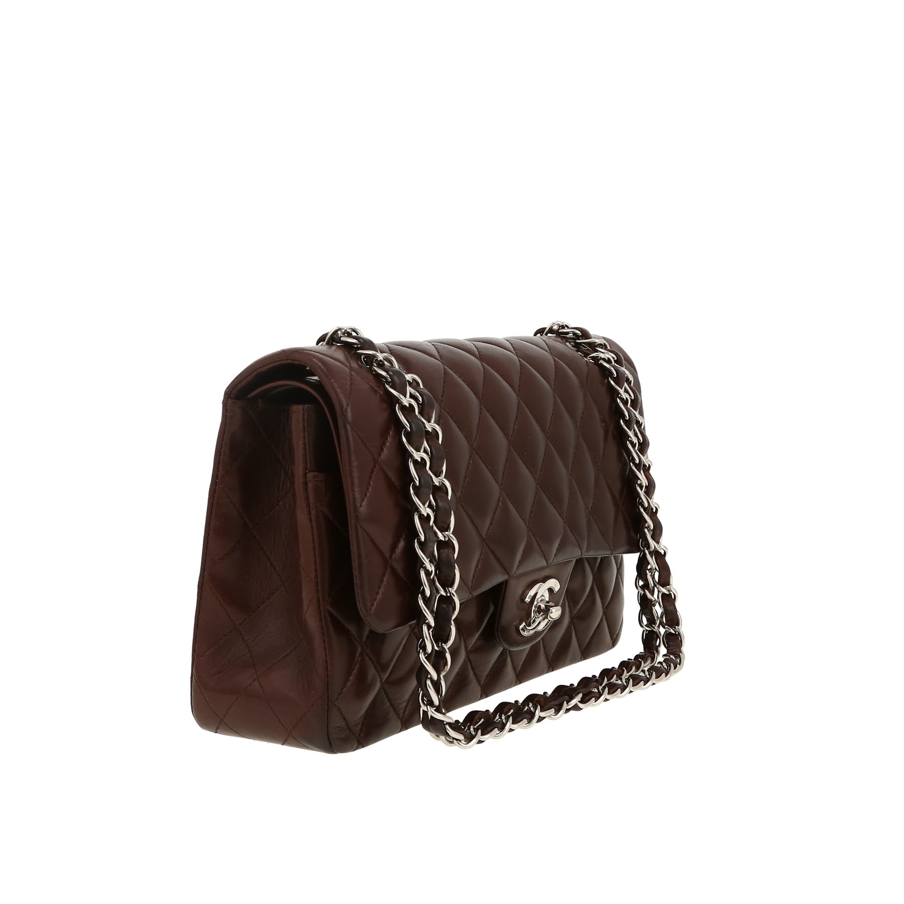 Chanel  Timeless Classic handbag  in brown quilted leather