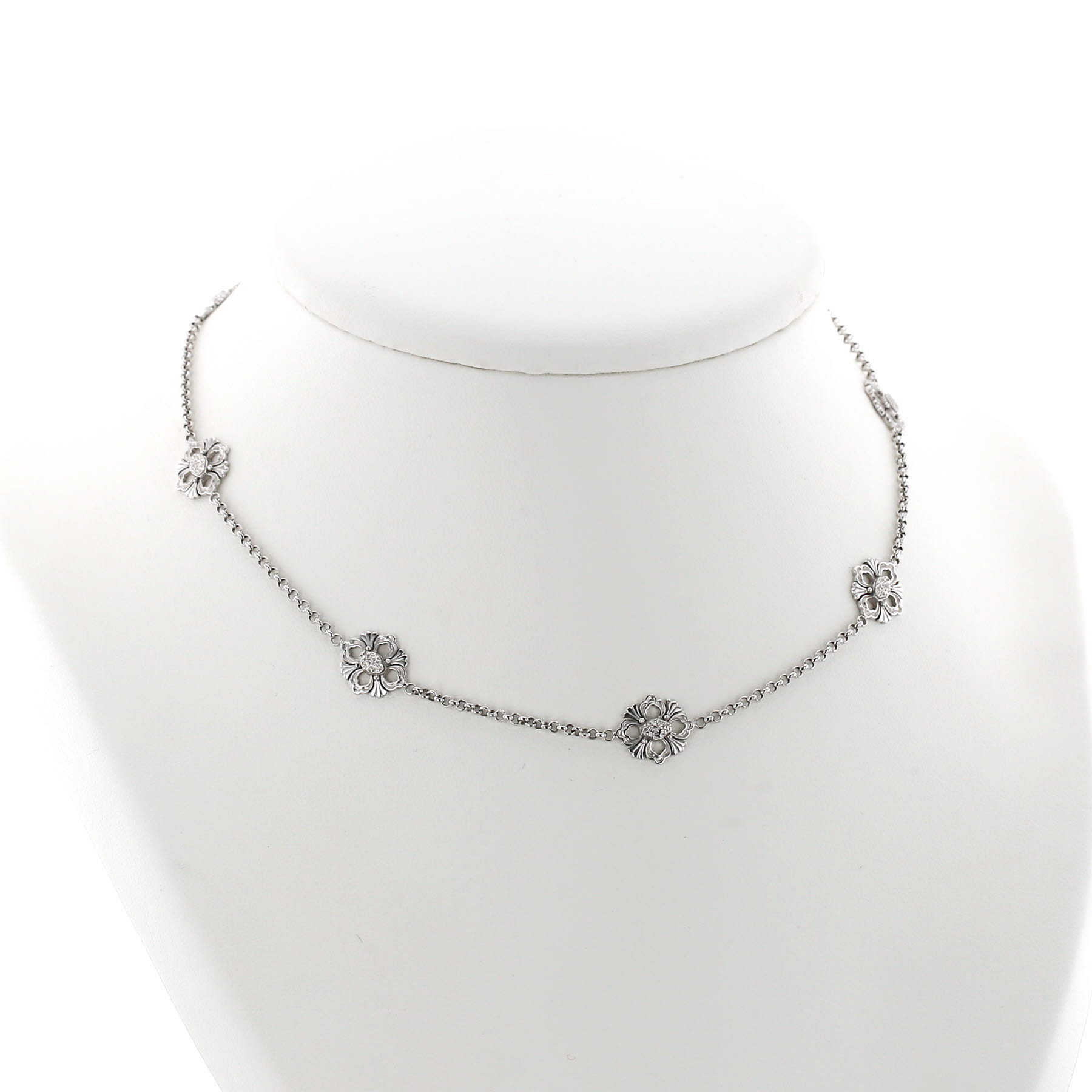 Buccellati Opera Gold necklace in white gold