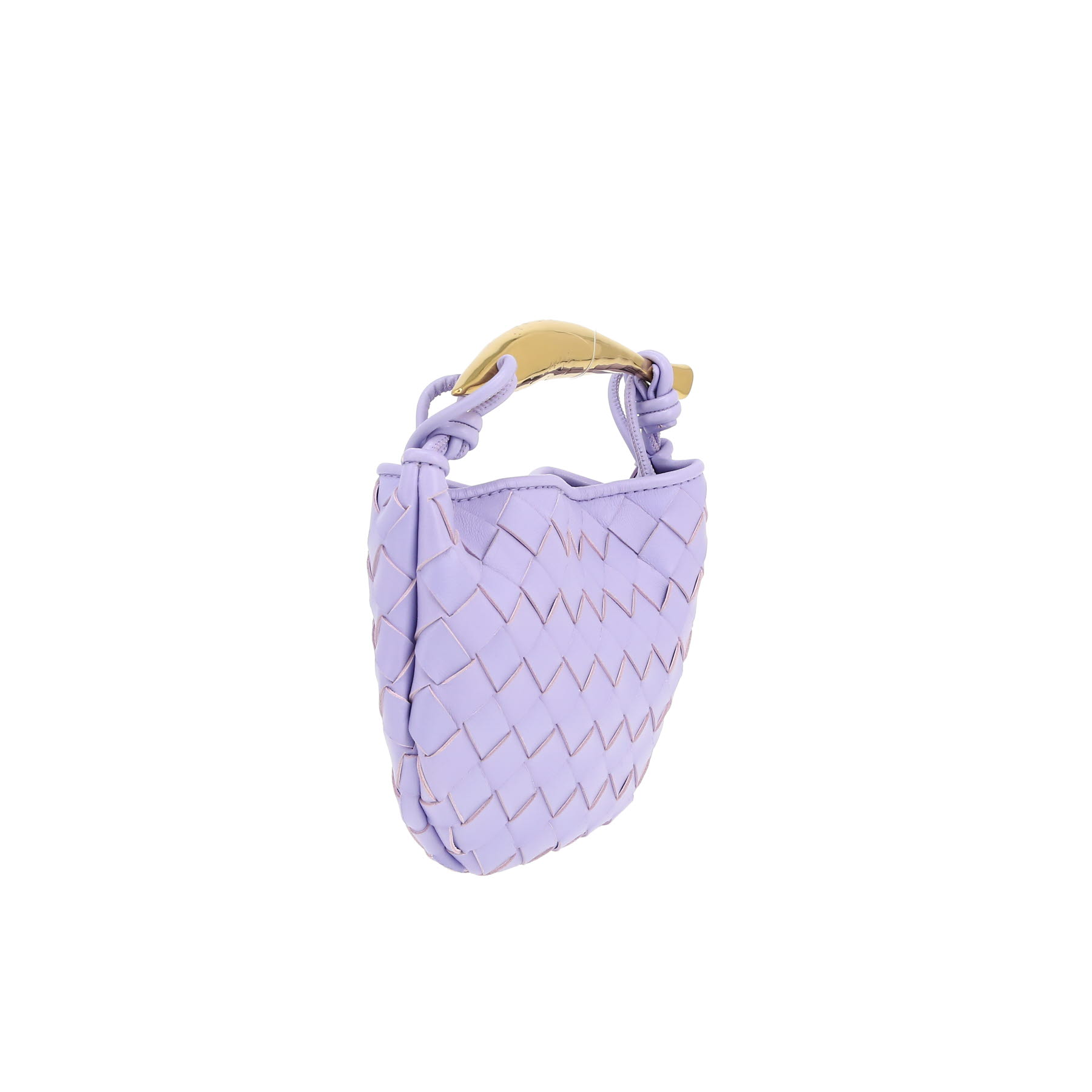 Bottega Veneta  Sardine small model  shoulder bag  in purple intrecciato leather