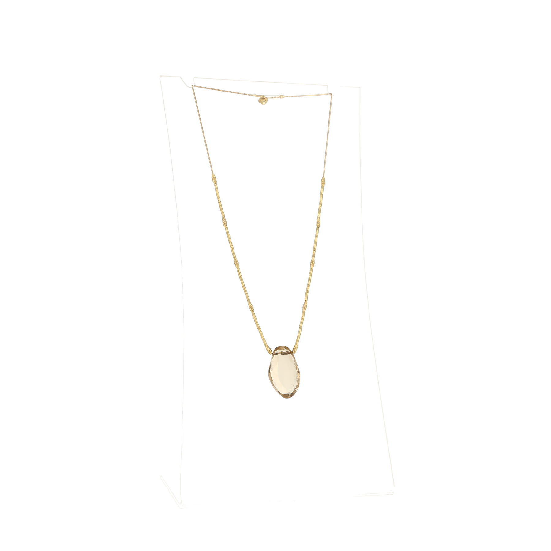 Collier H. Stern  en or jaune et quartz fumé
