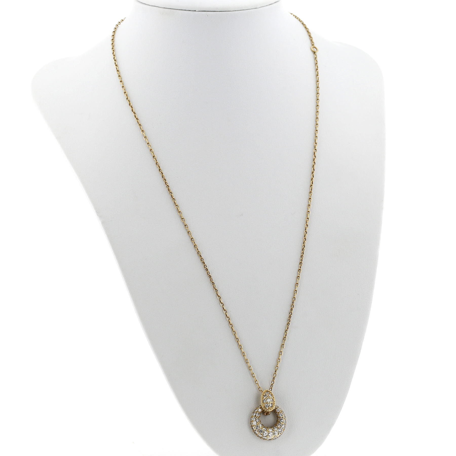 Collier années 70 Van Cleef & Arpels Philippine en or jaune et diamants