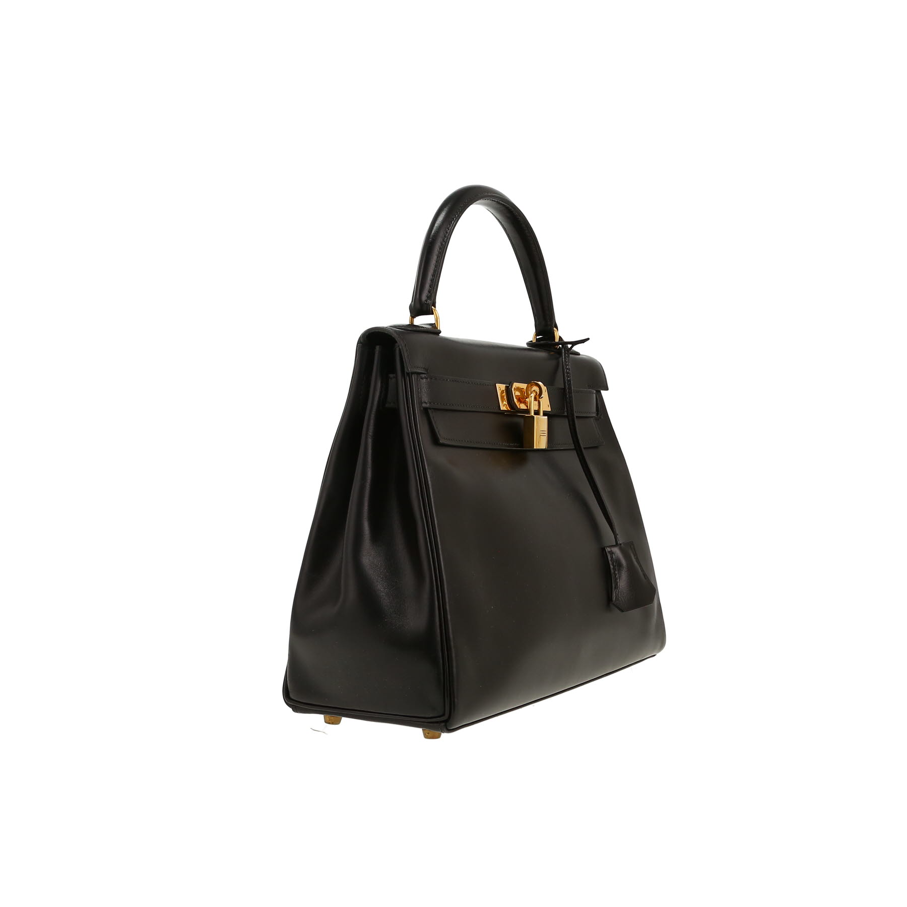 Hermès  Kelly 28 cm handbag  in black box leather