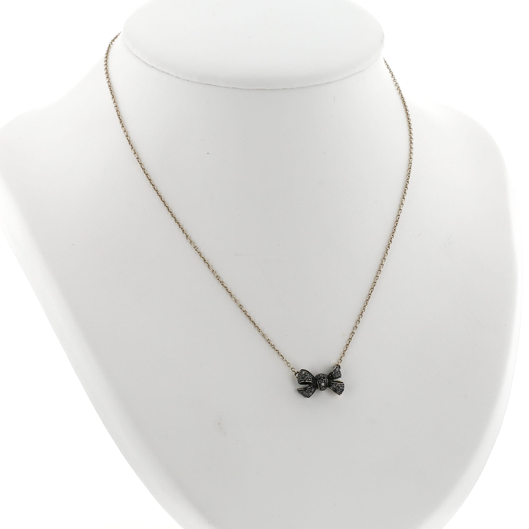 Collier Pomellato en or jaune, or noirci et diamants noir