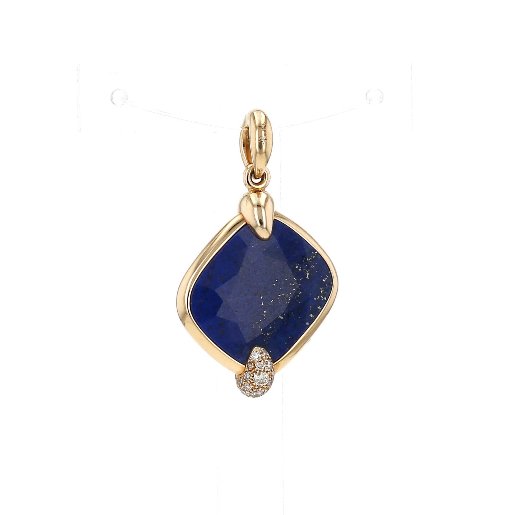 Pendentif Pomellato Ritratto grand modèle en or rose, lapis-lazuli et diamants