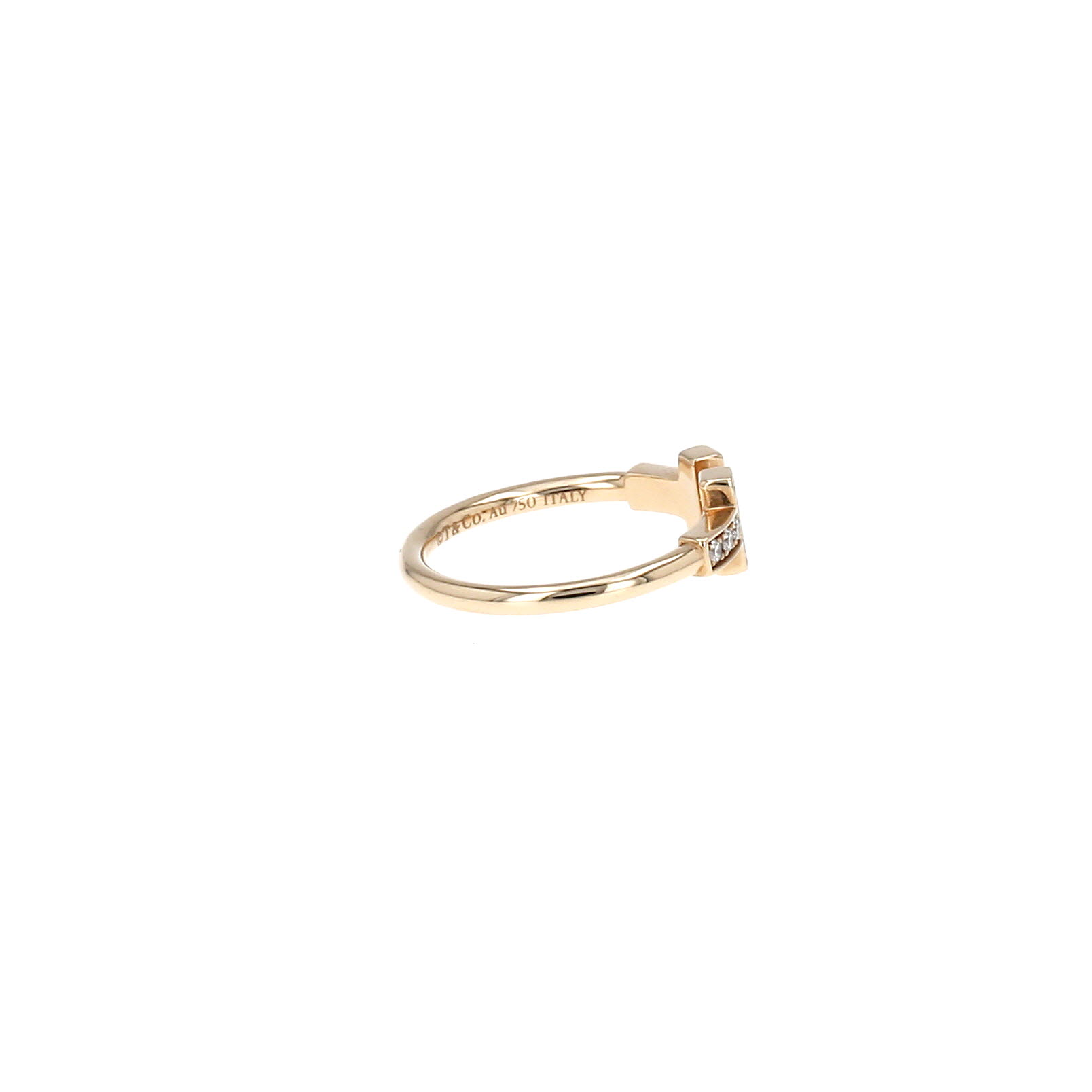 Anello Tiffany & Co Wire modello piccolo in oro rosa e diamanti