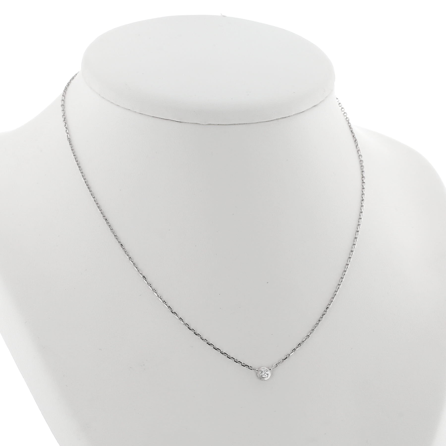 Cartier Cartier d'Amour small model necklace in white gold and diamond