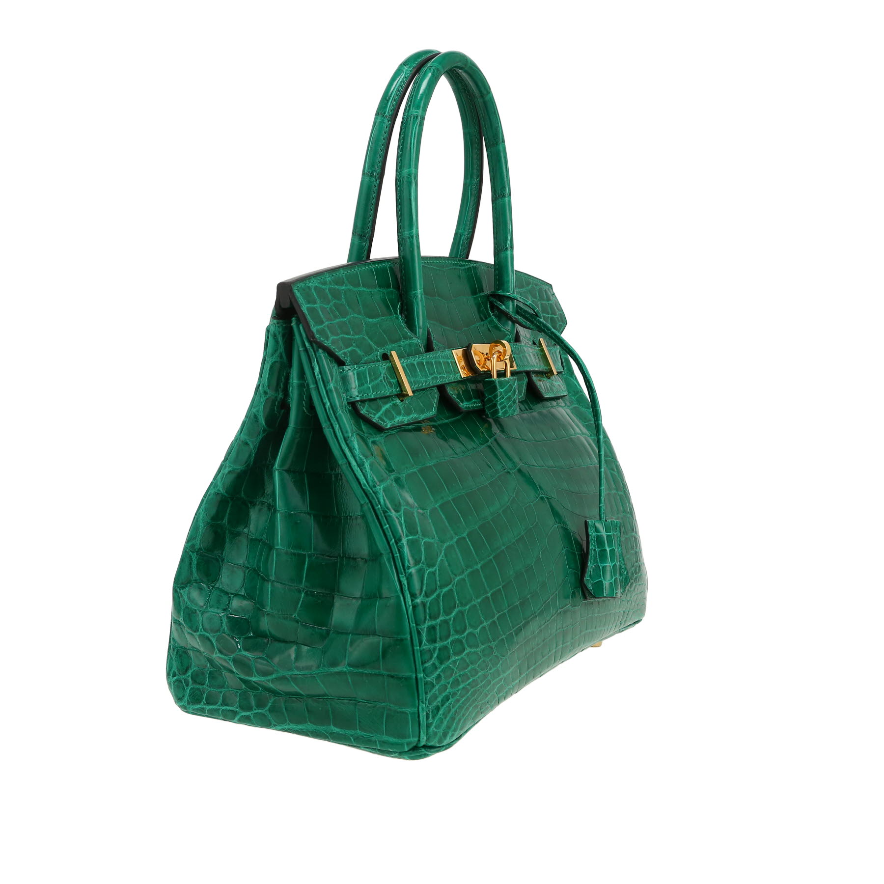 Hermès  Birkin 30 cm handbag  in Vert Emeraude niloticus crocodile