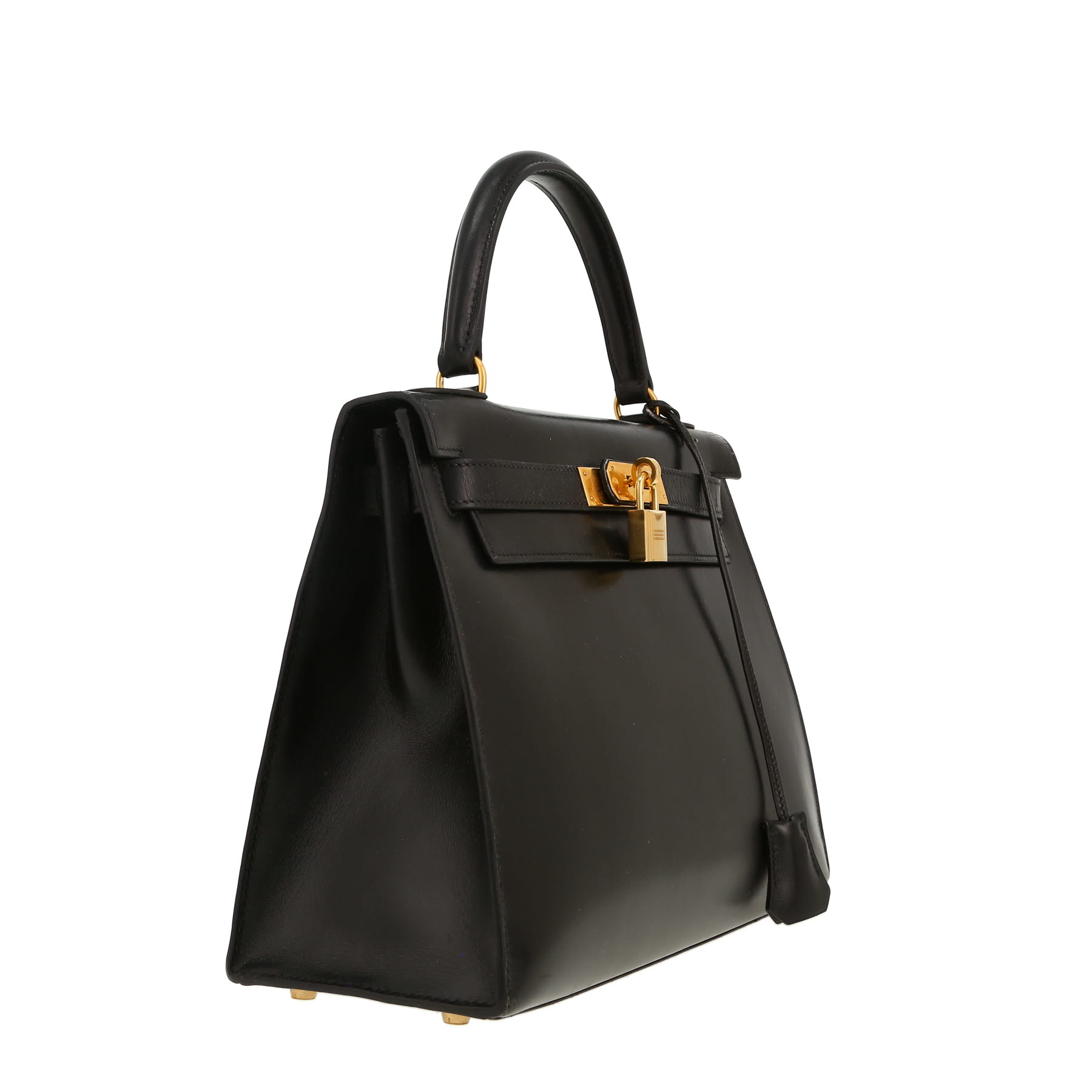 Hermès  Kelly 28 cm handbag  in black box leather