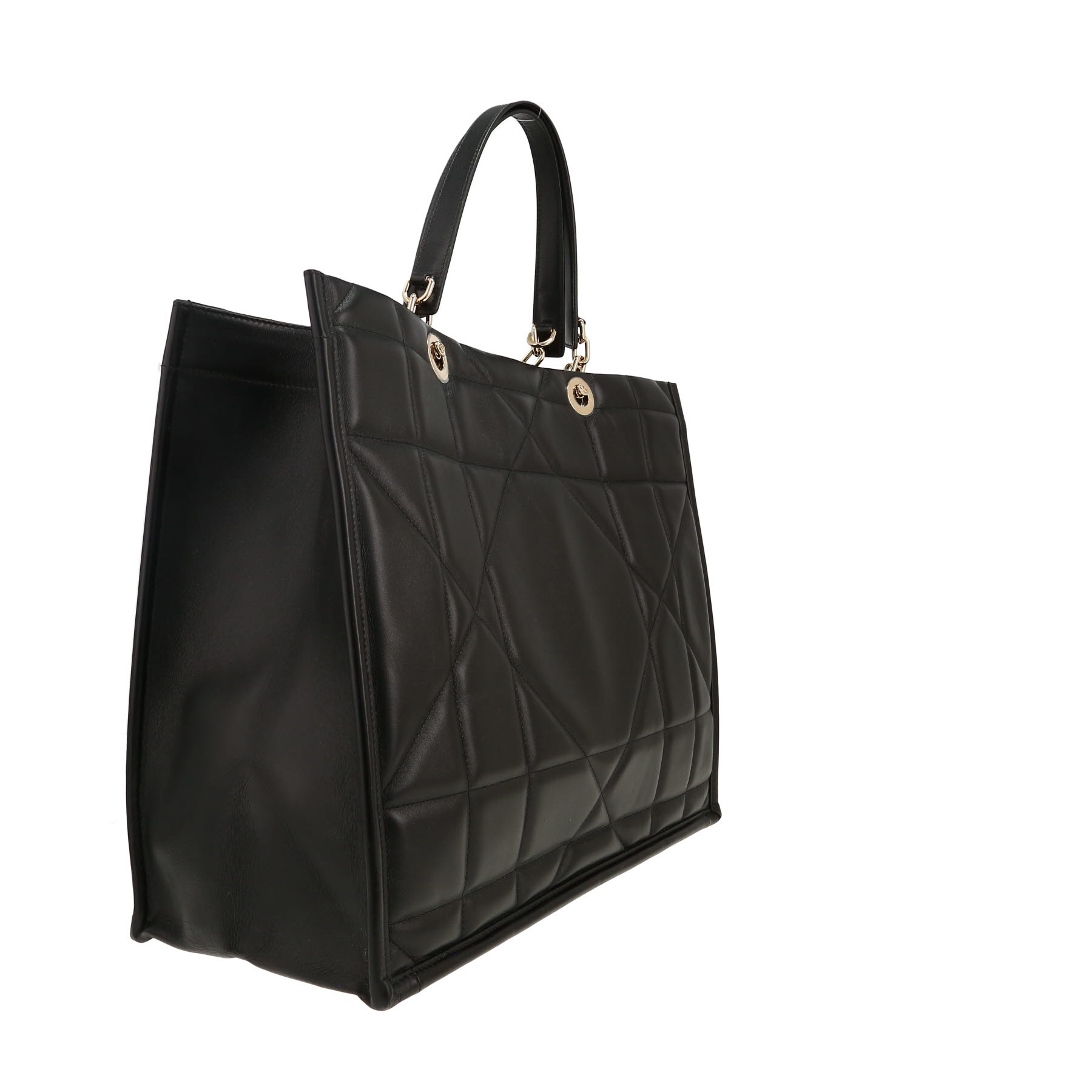 Shopping bag Dior  Essential modello grande  in pelle nera