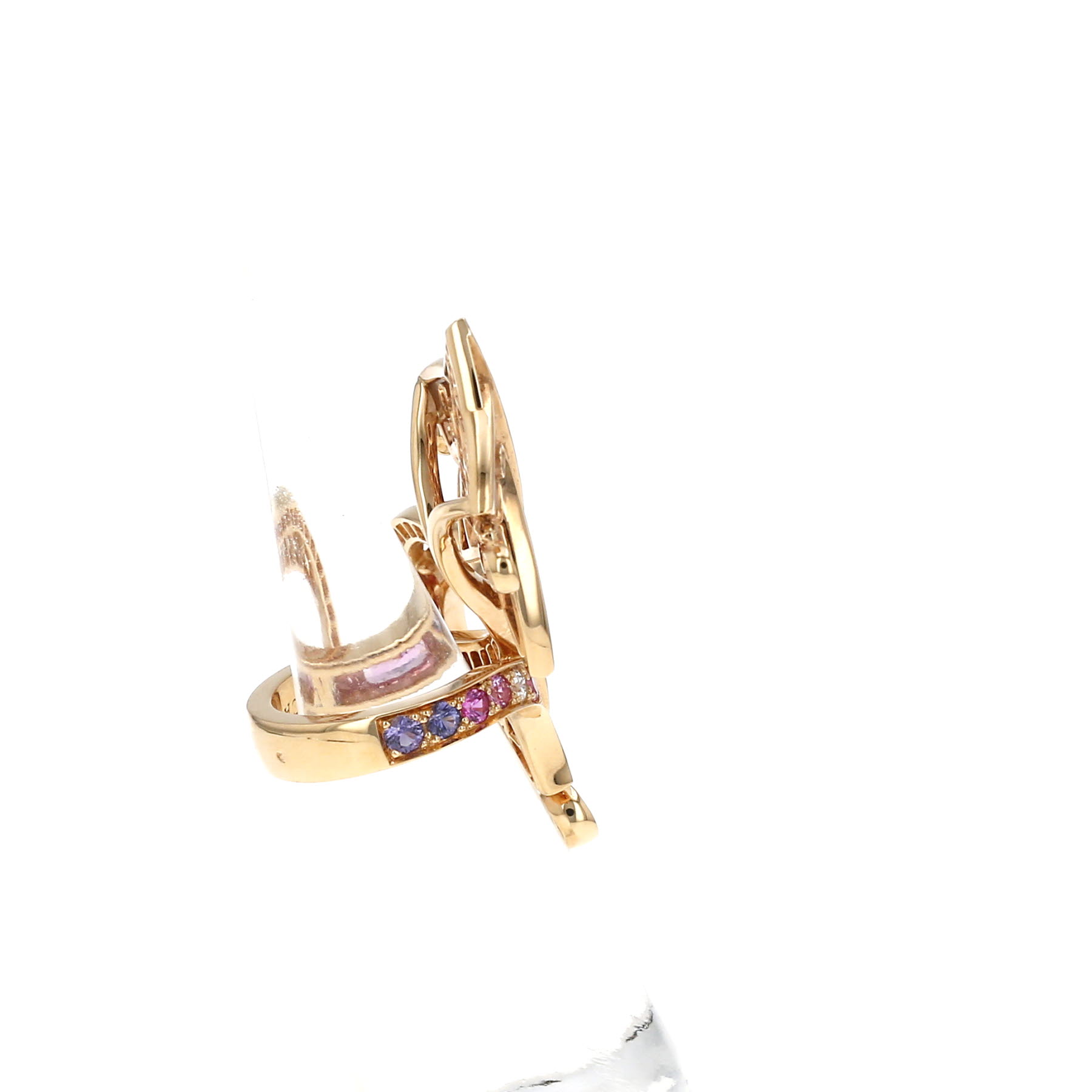 Bague Van Cleef & Arpels Cerfs-Volants en or rose, saphirs et en diamants