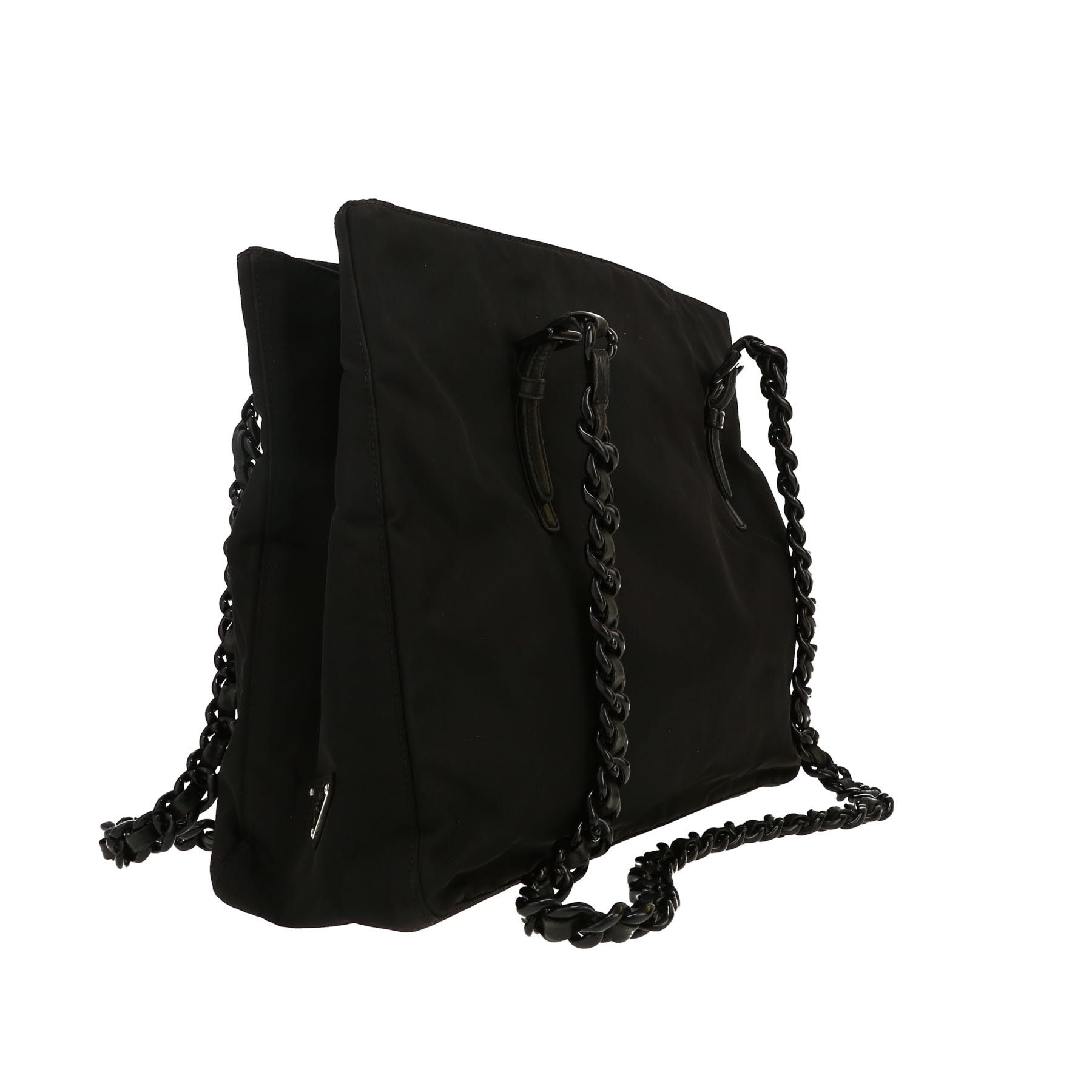 Prada  Nylon handbag  in black canvas