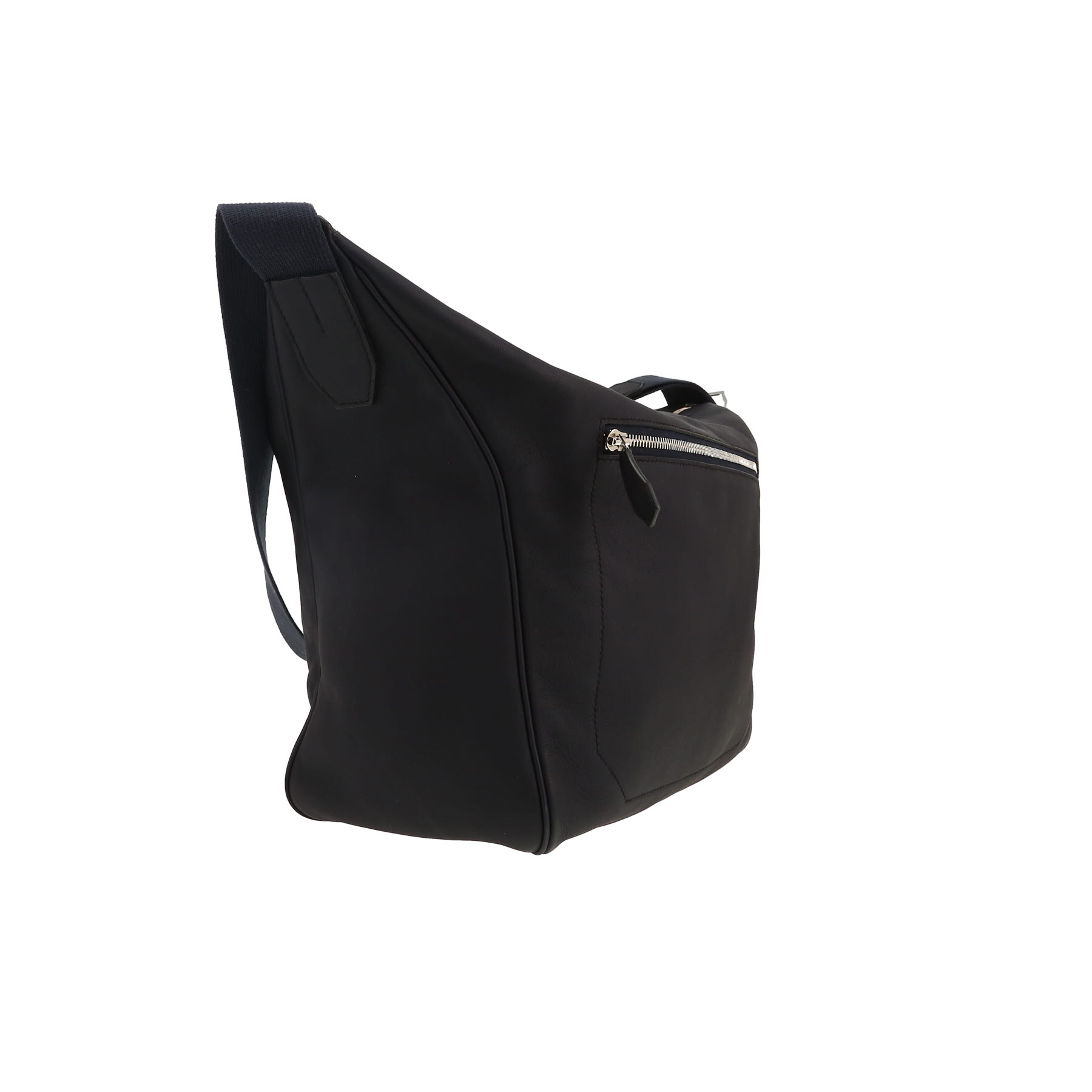 Borsa a tracolla Hermès  Cityslide in pelle Swift blu marino
