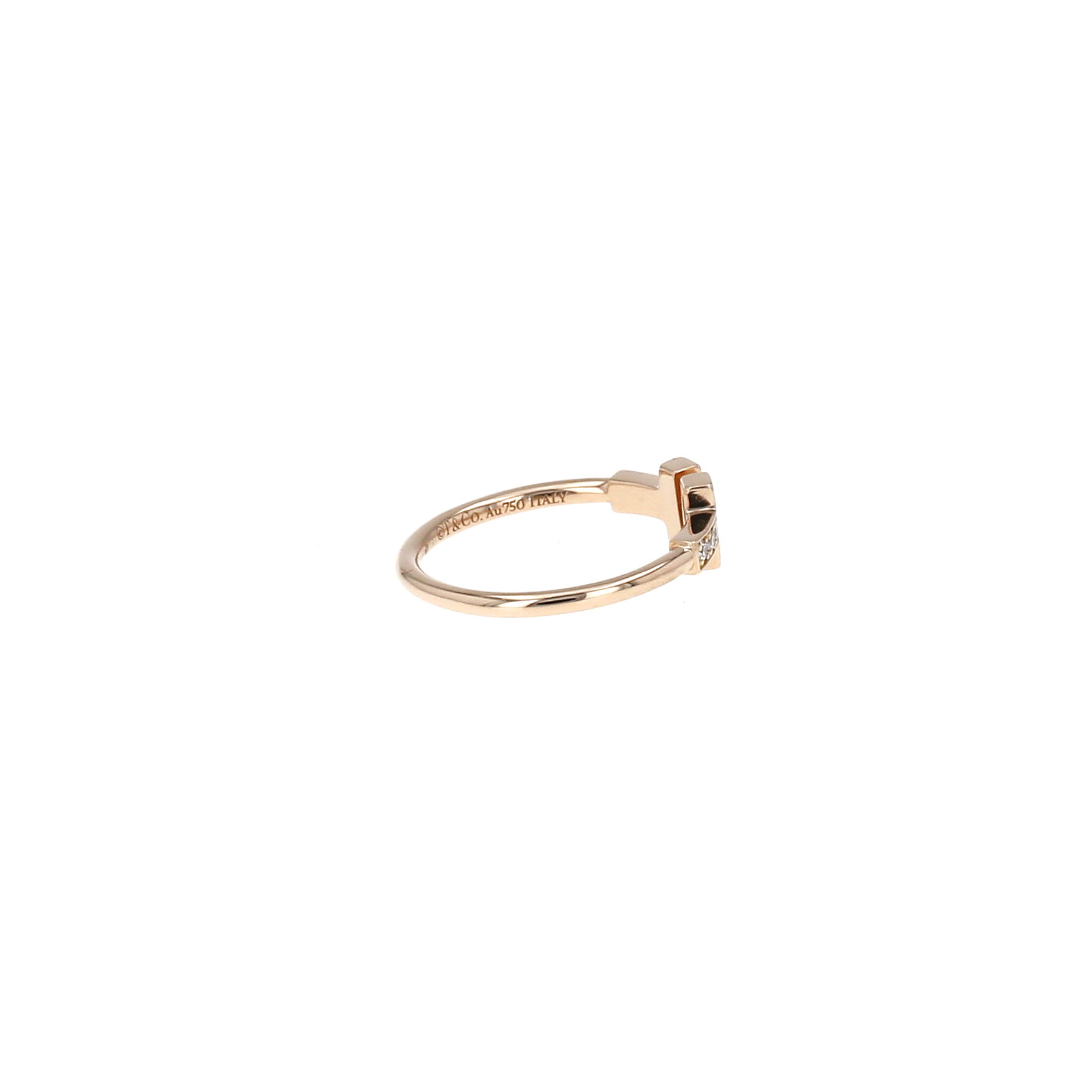 Anello Tiffany & Co Wire in oro rosa e diamanti
