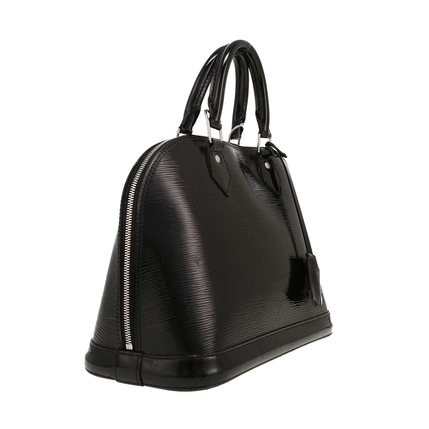 Borsa Louis Vuitton  Alma modello piccolo  in pelle Epi verniciata nera