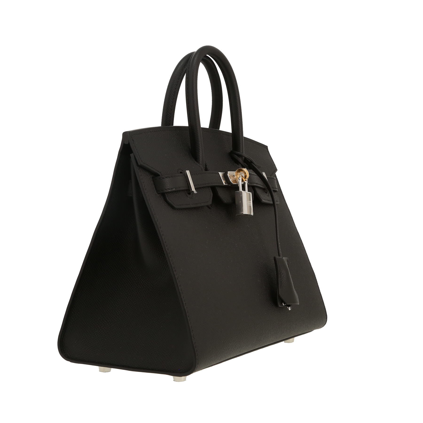 Hermès  Birkin 25 cm handbag  in black epsom leather