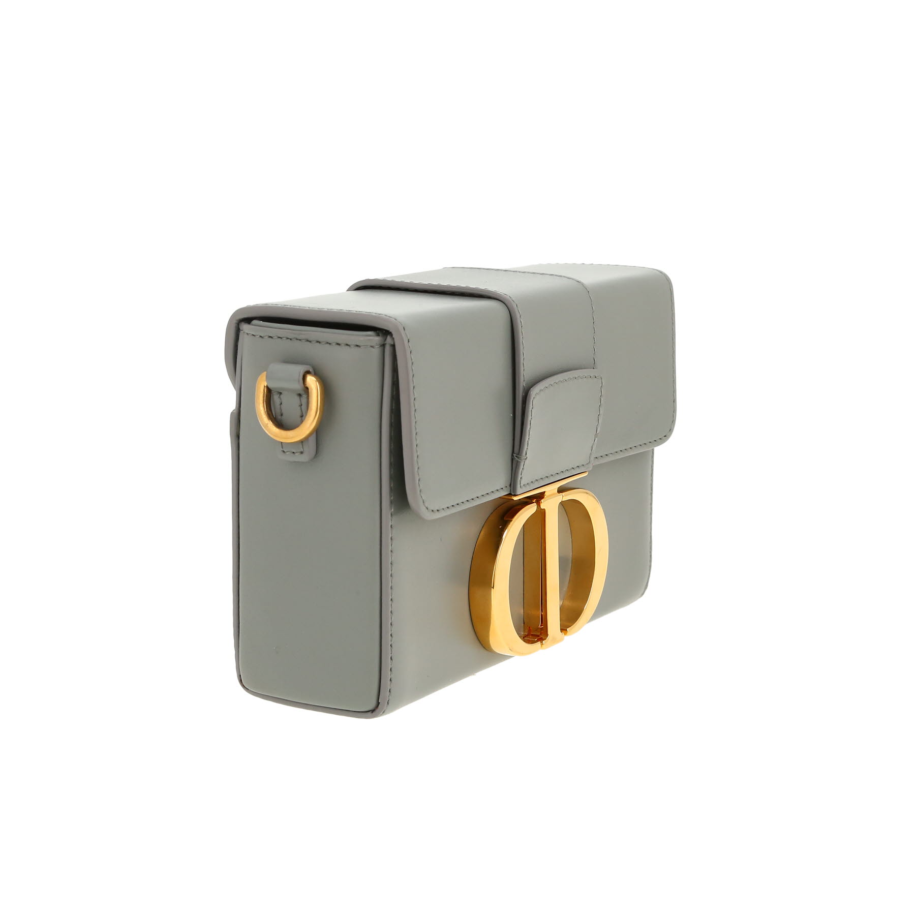 Borsa a tracolla Dior  Box 30 Montaigne in pelle grigia