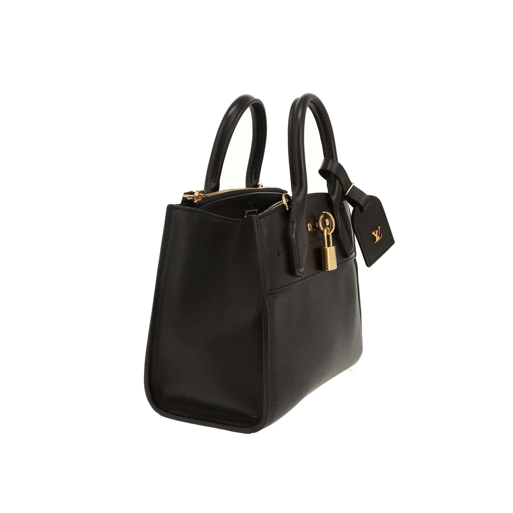 Bolso bandolera Louis Vuitton  City Steamer modelo pequeño  en cuero negro