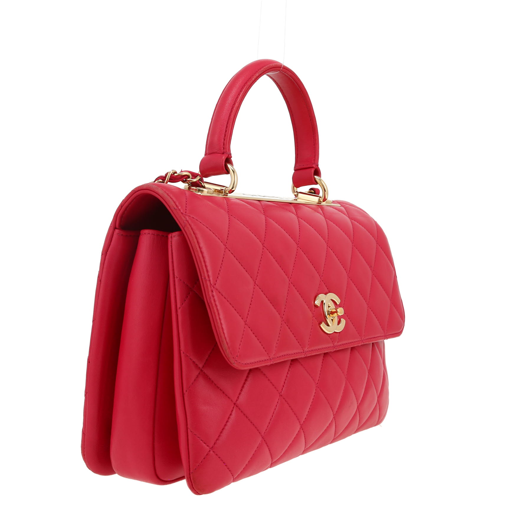 Sac bandoulière Chanel  Trendy CC en cuir matelassé rose