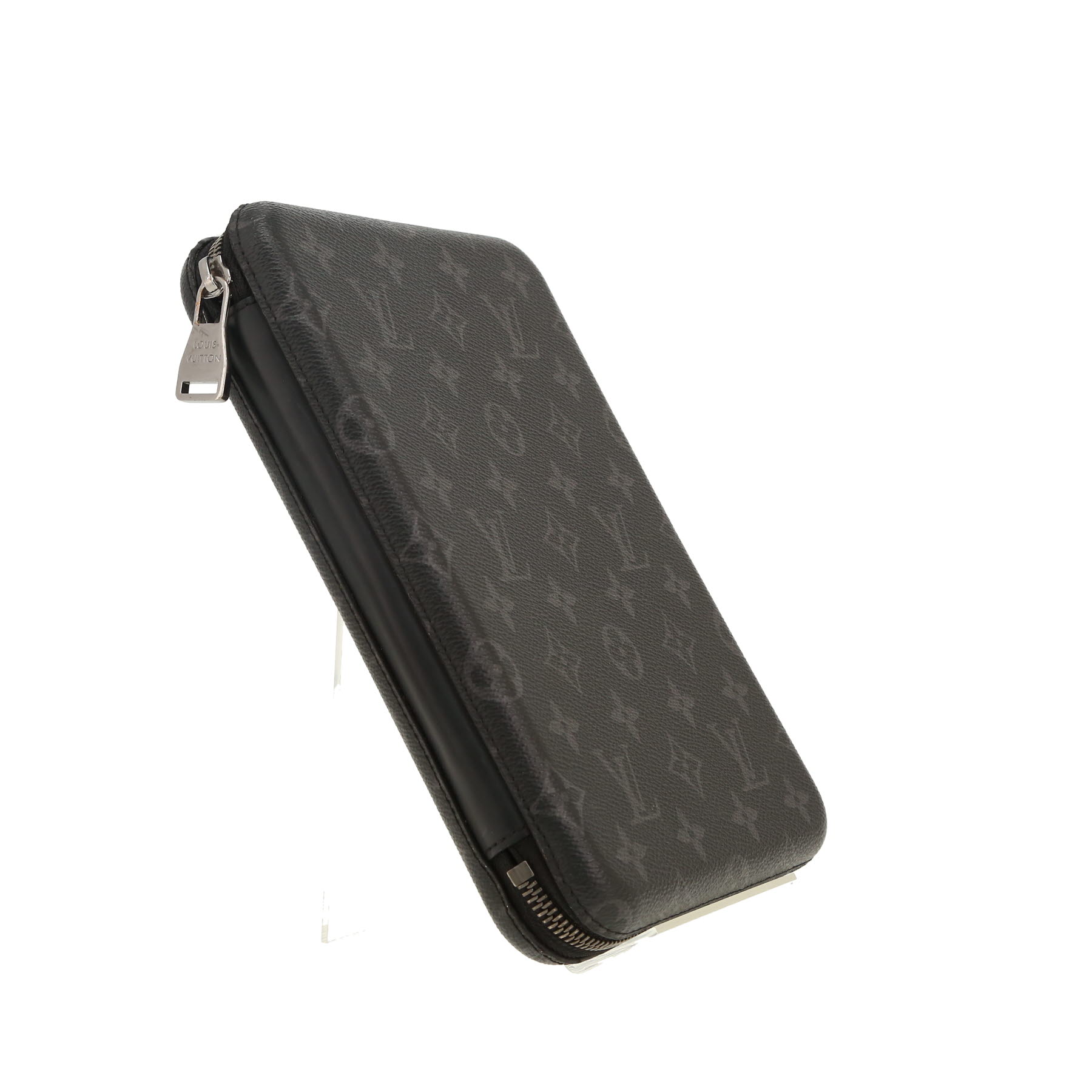 Louis Vuitton   pouch  in grey Graphite monogram canvas  and black leather