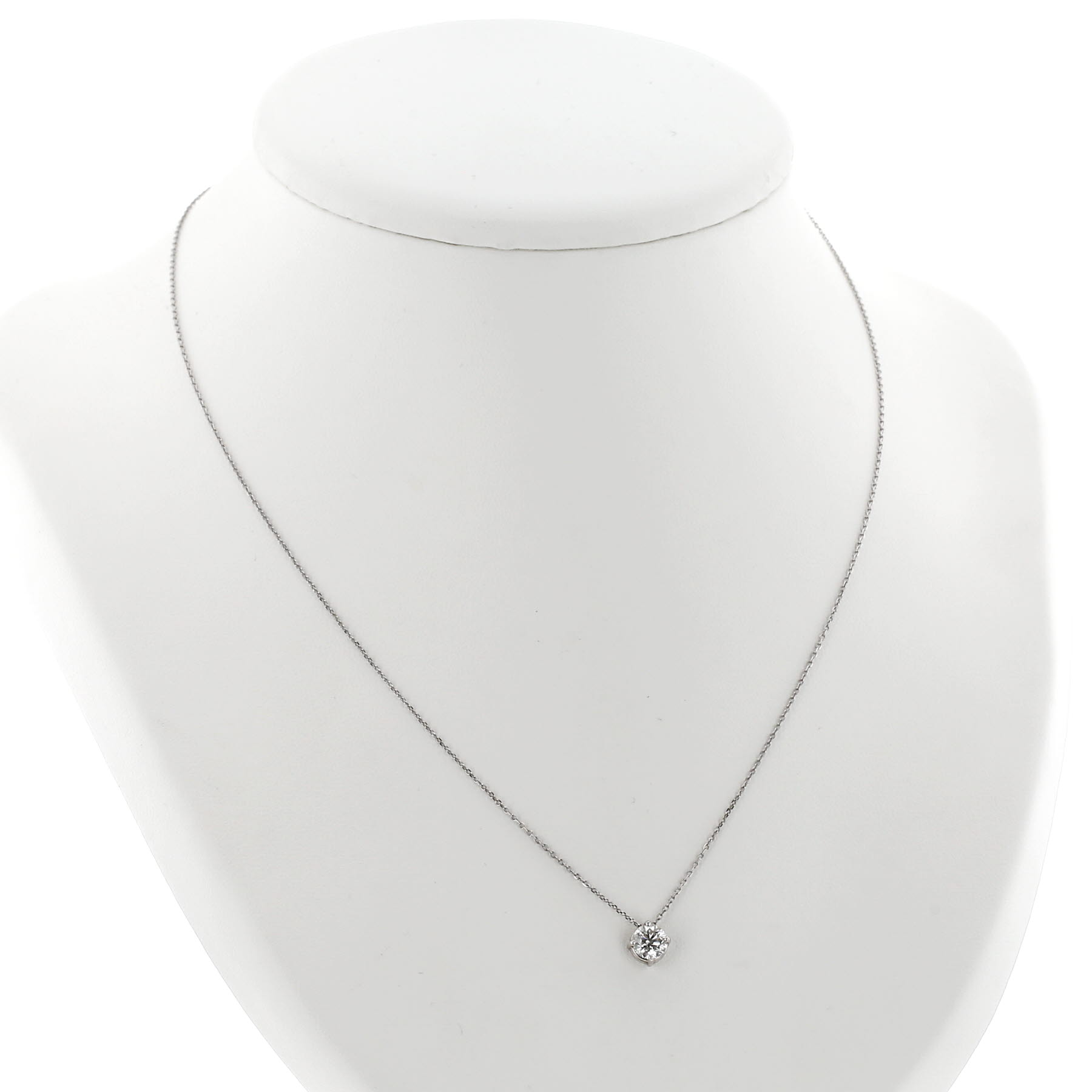 Collar en oro blanco y diamante (0,70 carat)