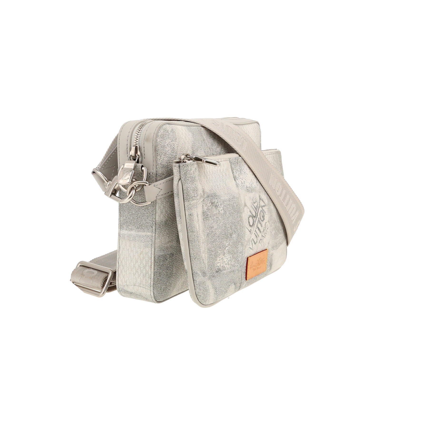 Louis Vuitton  Trio Messenger shoulder bag  damier canvas  and grey leather