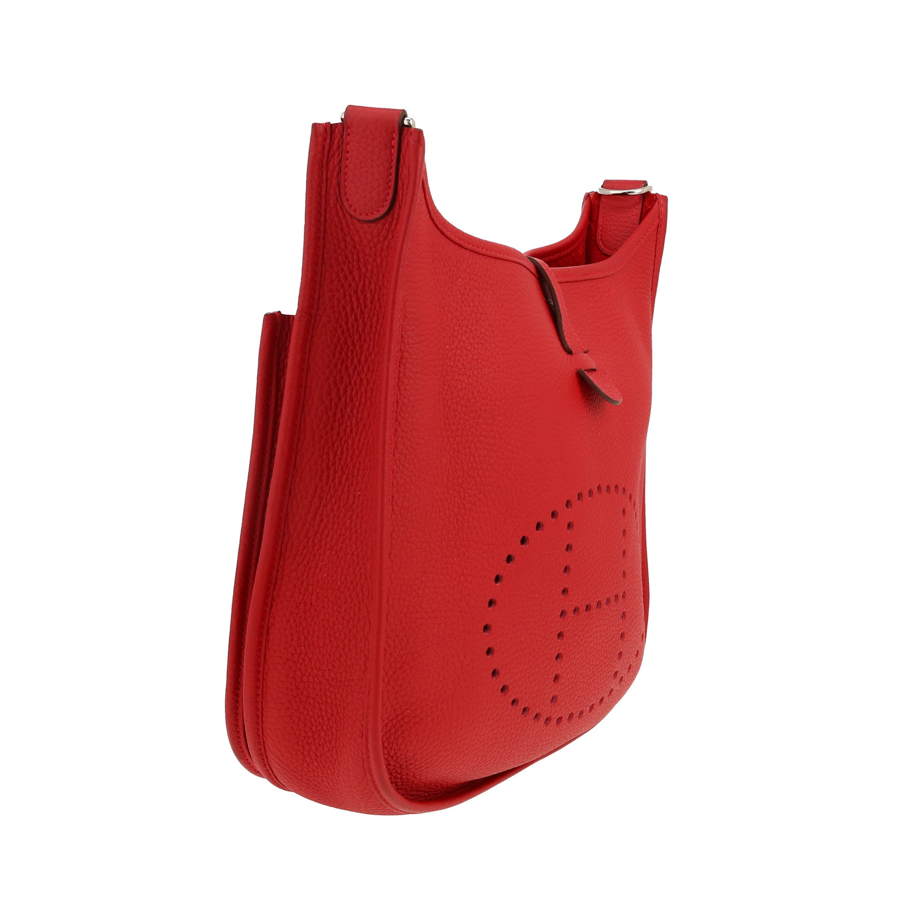 Hermès  Evelyne III shoulder bag  in red togo leather