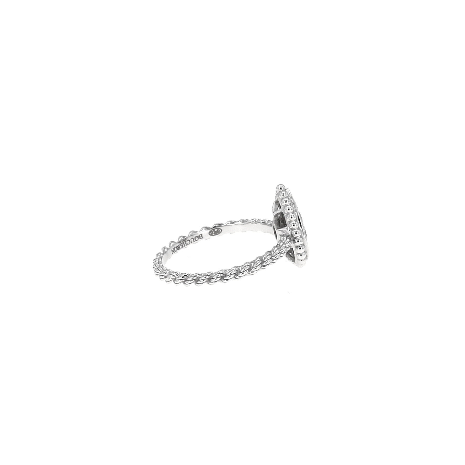 Bague Boucheron Serpent Bohème taille S en or blanc et diamants