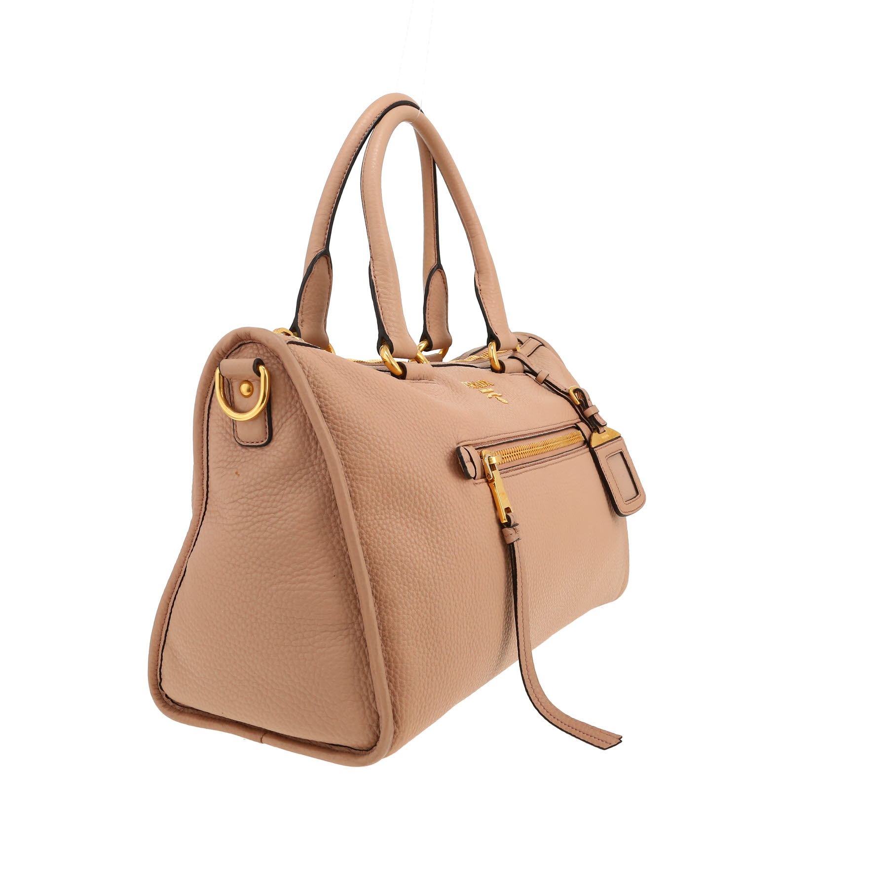 Sac à main Prada   en cuir rose