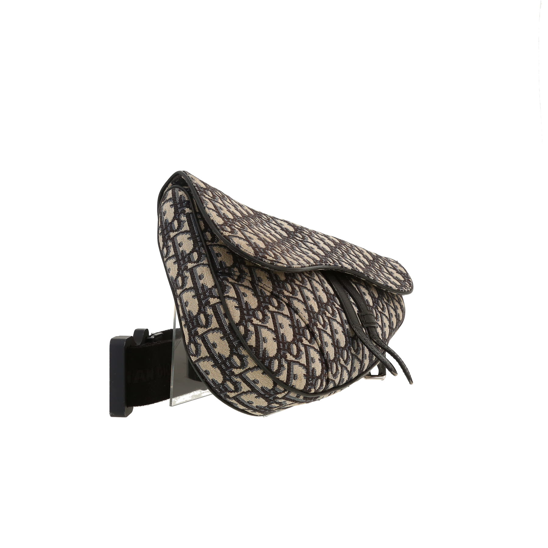 Dior  Saddle shoulder bag  in grey monogram canvas Oblique