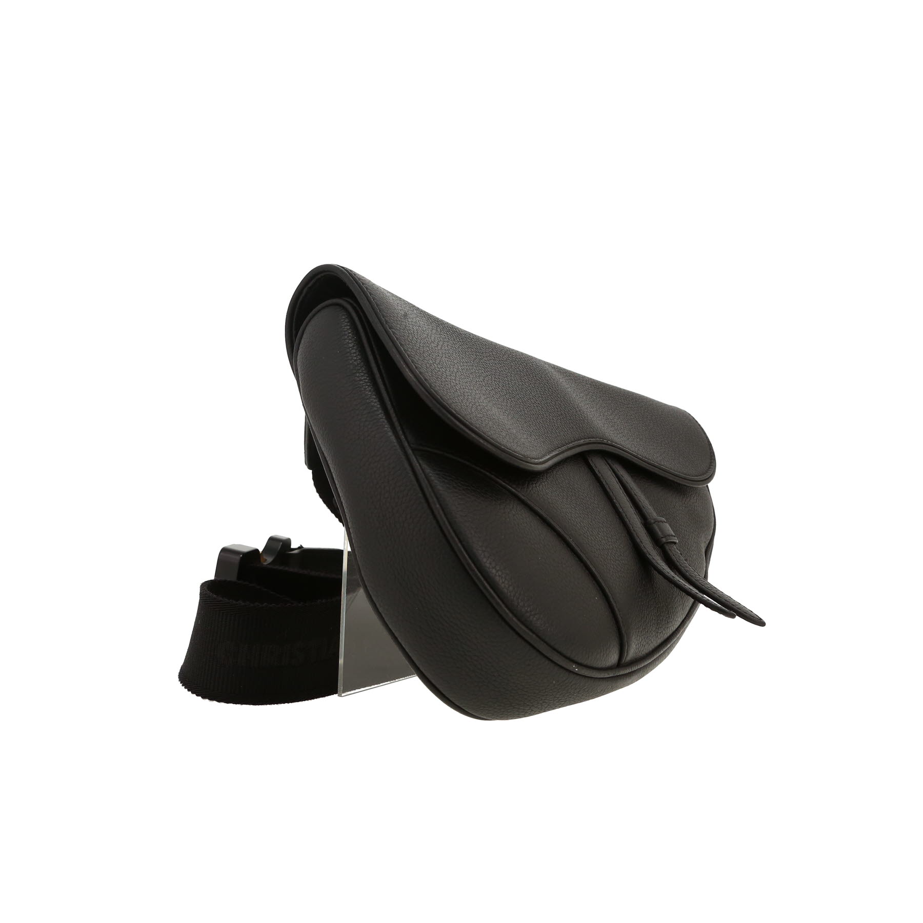 Sac bandoulière Dior  Saddle en cuir noir