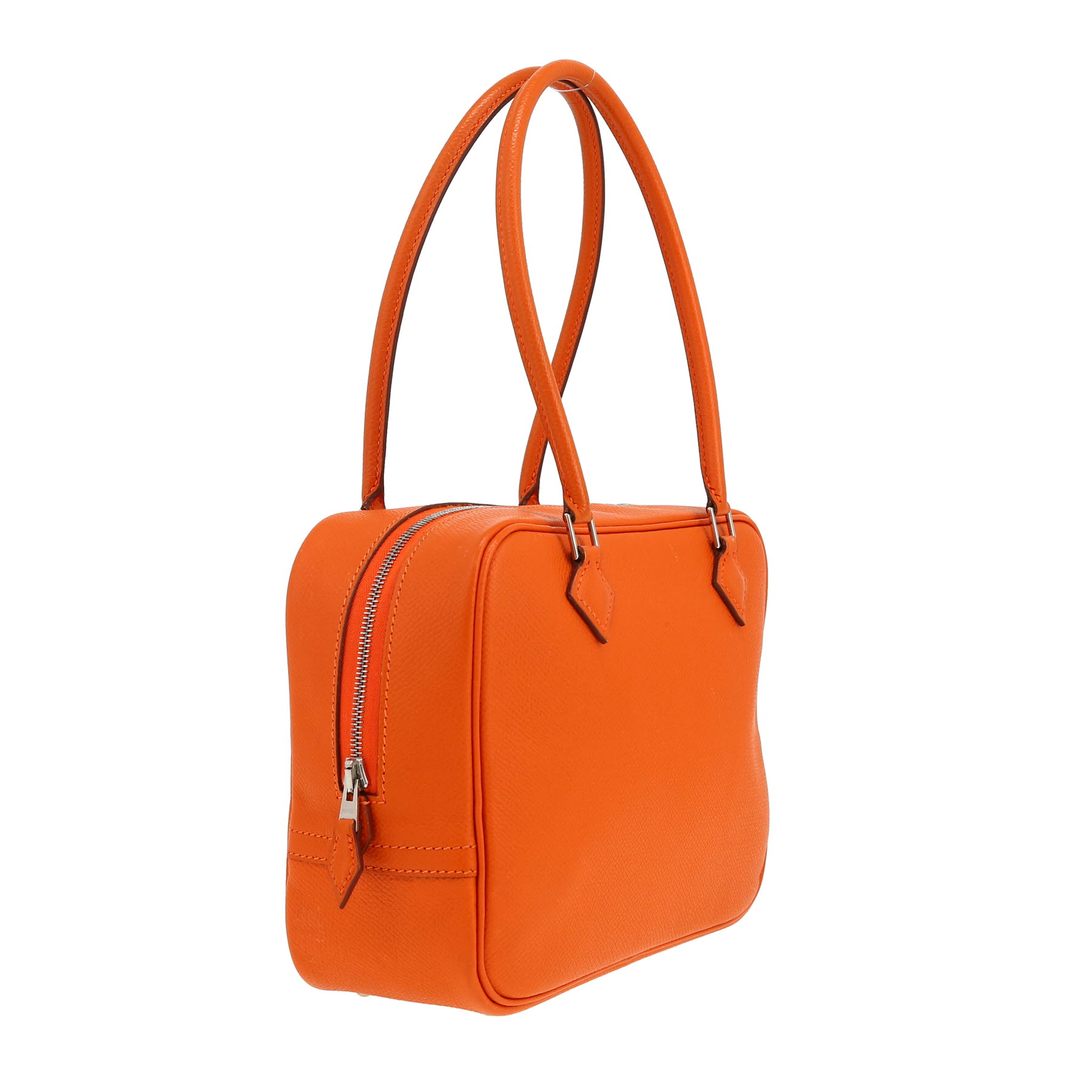 Sac à main Hermès  Mini Plume en cuir epsom orange