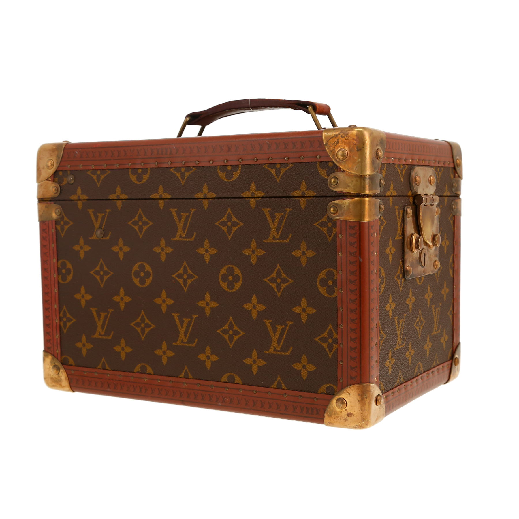 Louis Vuitton  Boîte à flacons vanity case  in brown monogram canvas  and brown leather