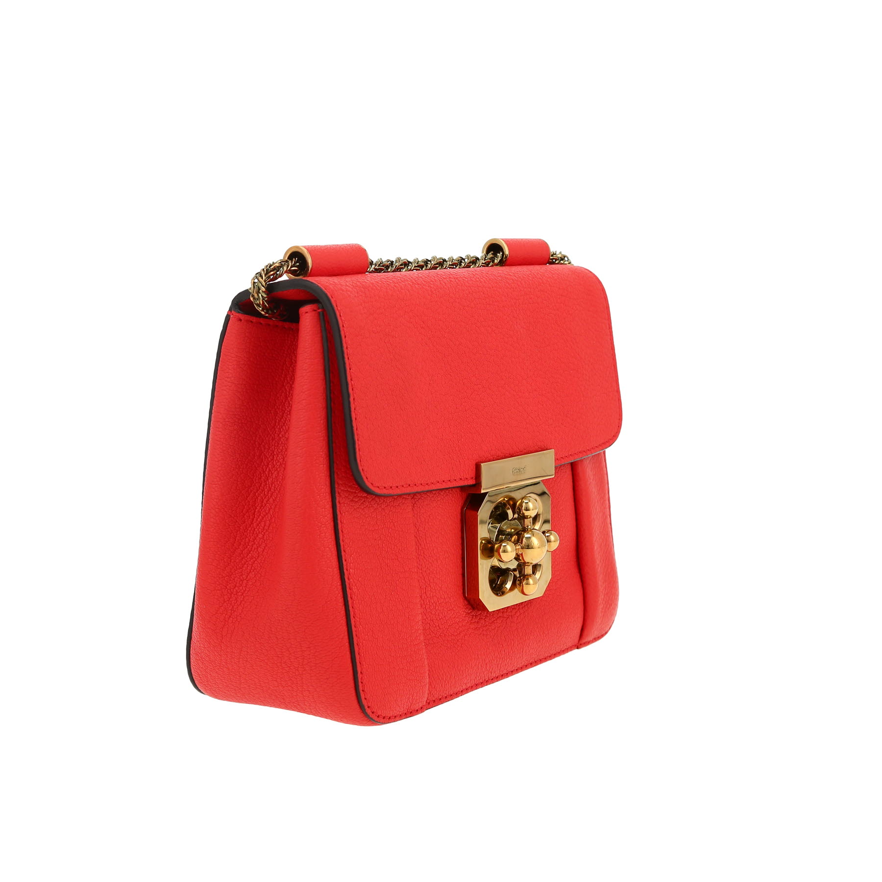 バッグ Chloe Elsie Handbag Limited Edition Chloe Elsie Leather Chain Shoulder Crossbody Bag Beige