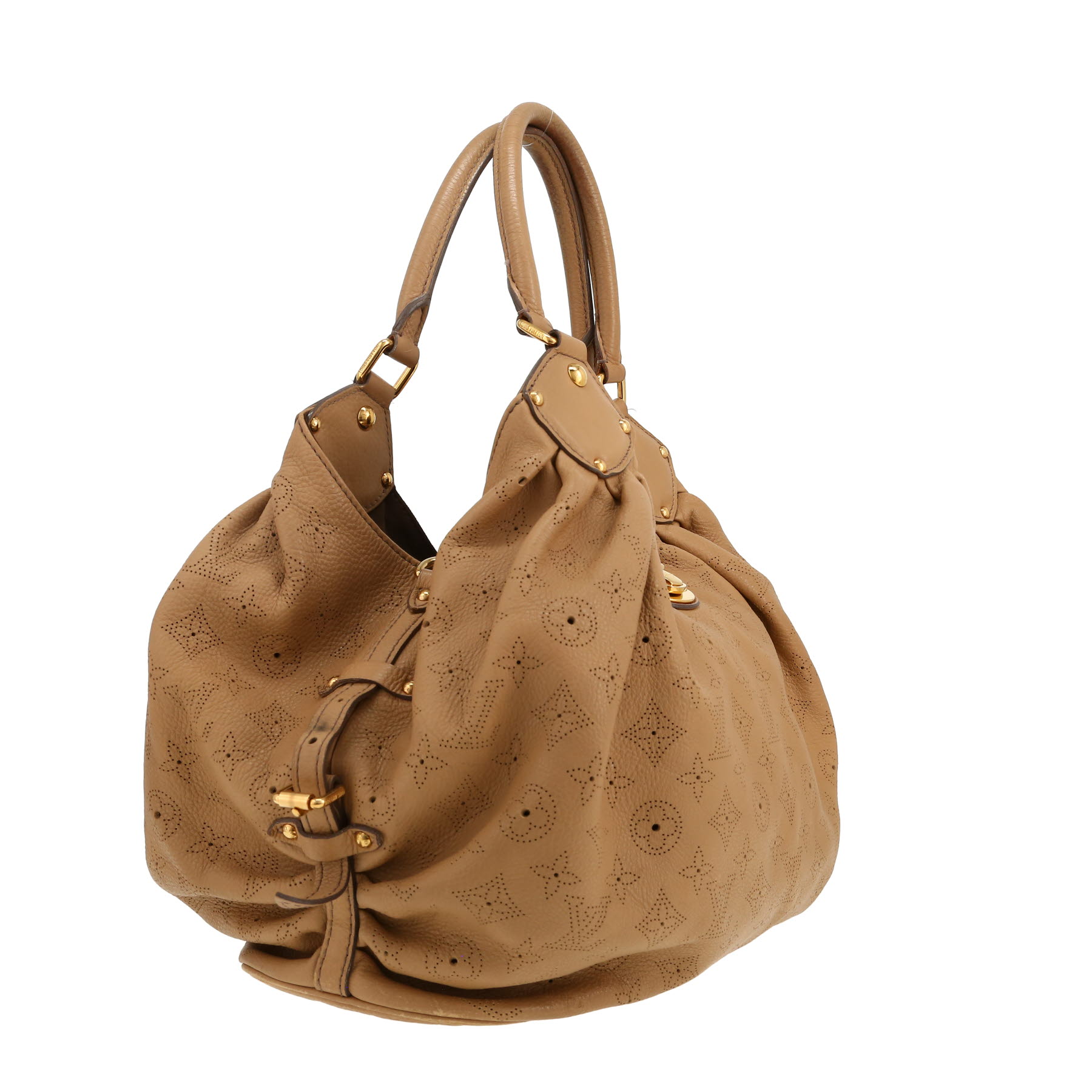 Borsa Louis Vuitton  L in pelle Mahina beige