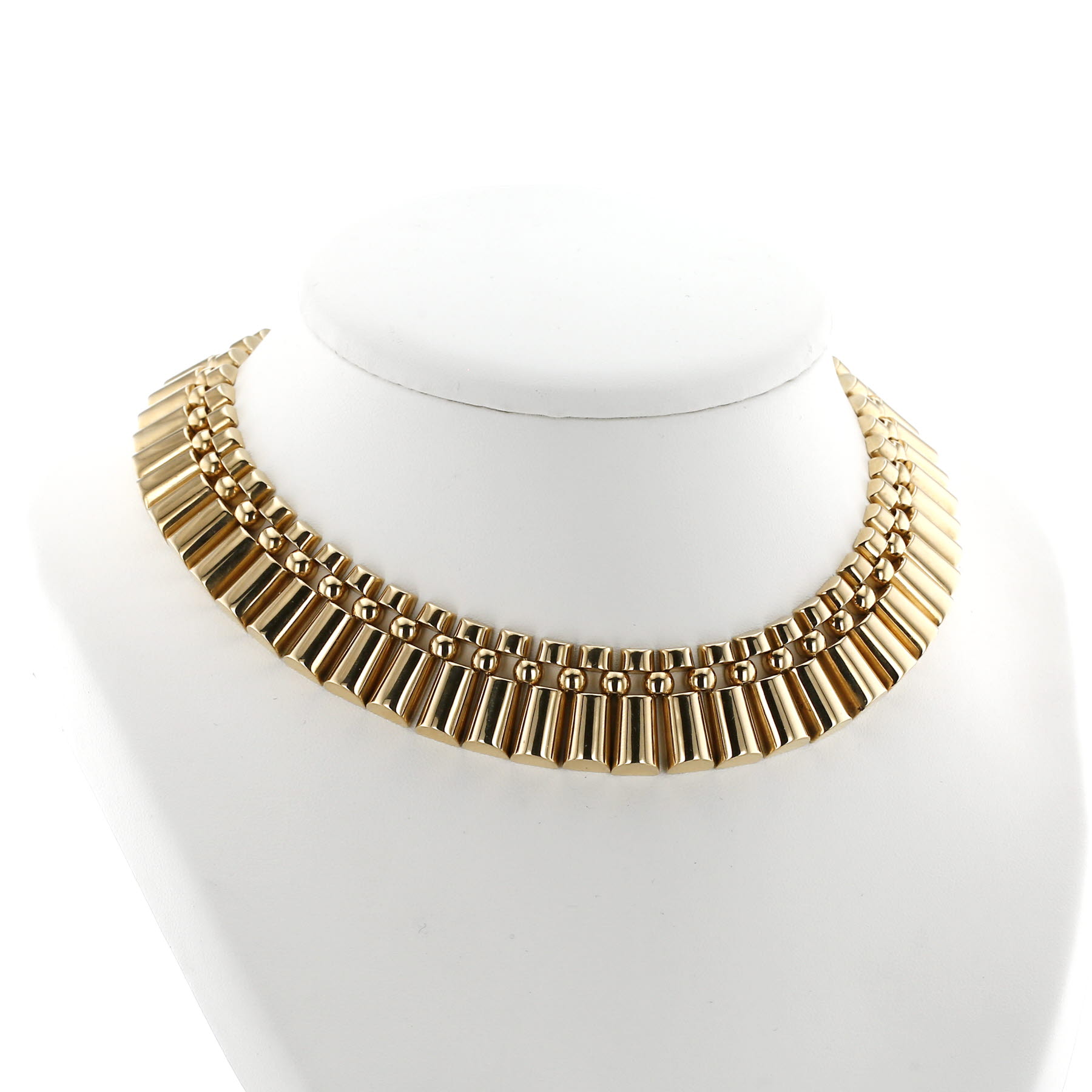 Vintage   1970's necklace in yellow gold