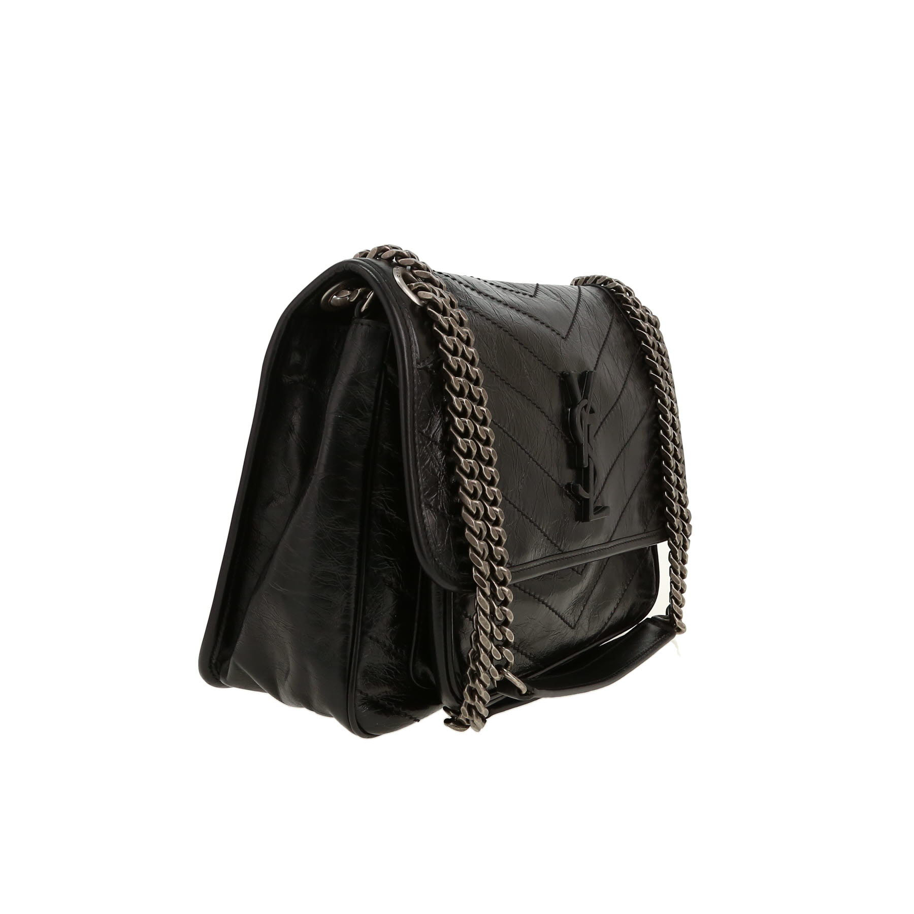 Saint Laurent  Niki medium model  shoulder bag  in black leather